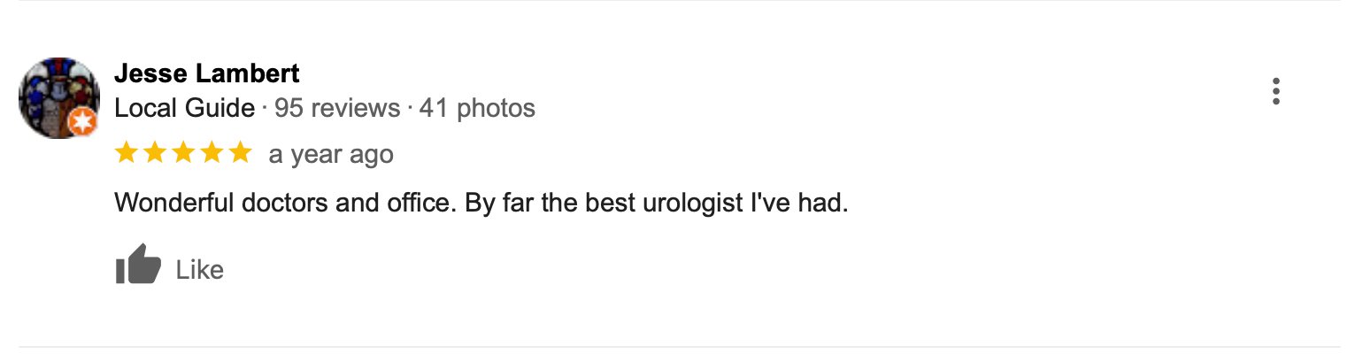 Best Urology Review, Port St. Lucie, Florida, Wonderful doctors and office. By far the best urologist I've had.