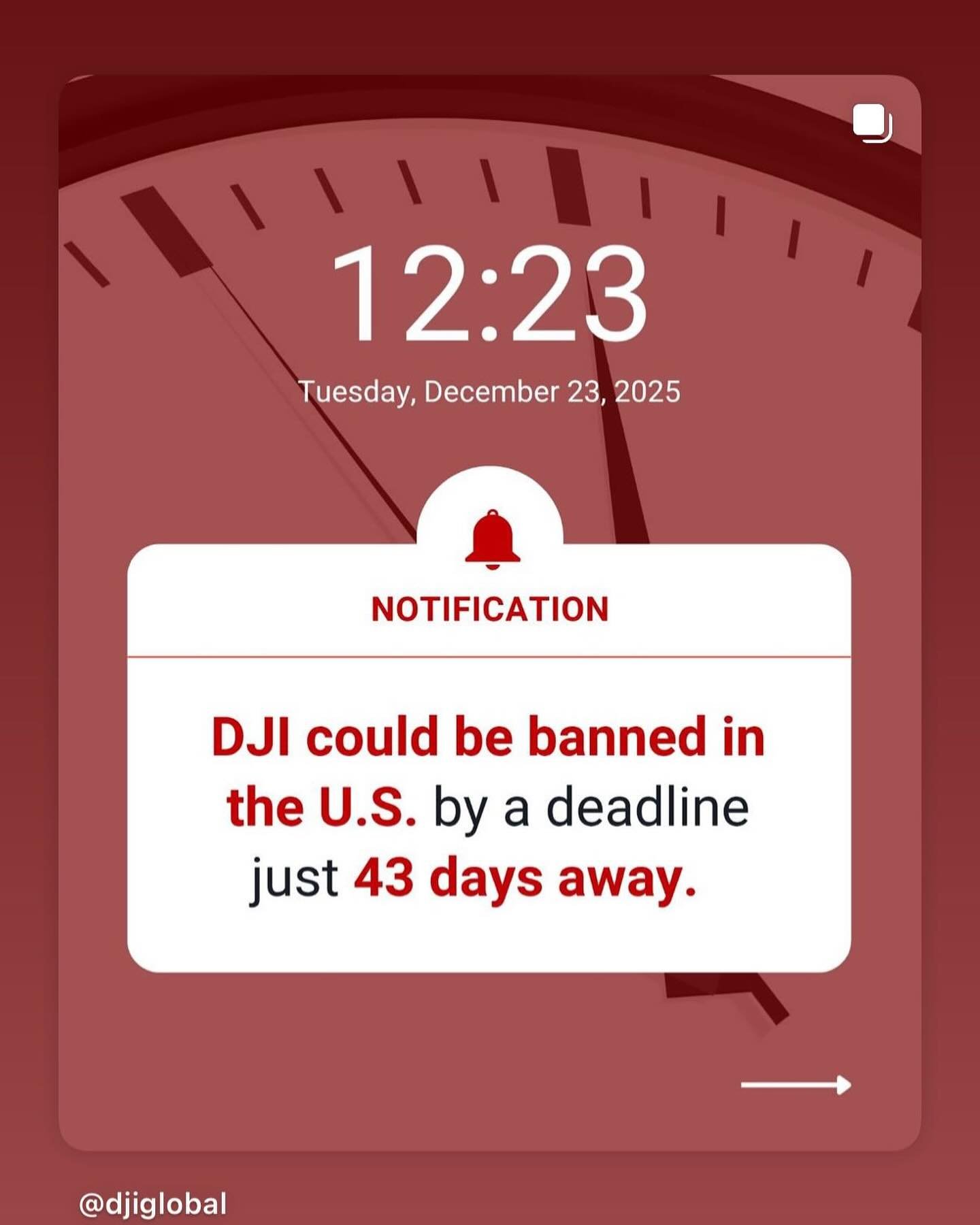 DJI can be banned before the end of the year! But with your help, it doesn&rsquo;t have to be this way. Make your voice be heard! Visit droneadvocacyalliance.com