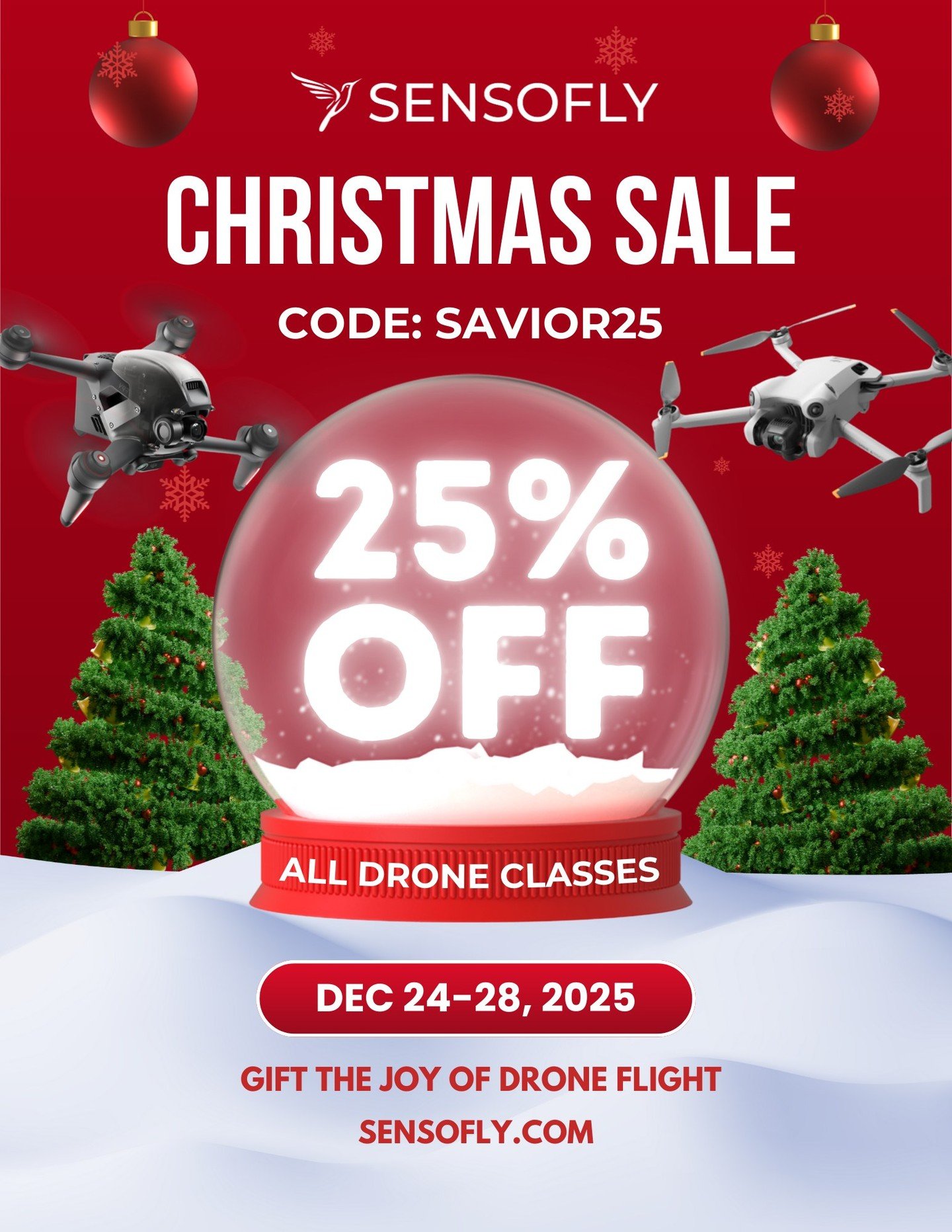 Still looking for a meaningful gift? 🎁 Give the gift of flight this Christmas.
ㅤ
🎄 25% off all classes
Code: SAVIOR25
Dec 24&ndash;28, 2025
ㅤ
Perfect for beginners, creatives, and future pilots. 🚁
https://vist.ly/4jp9x
ㅤ
#christmassale #holidaydea