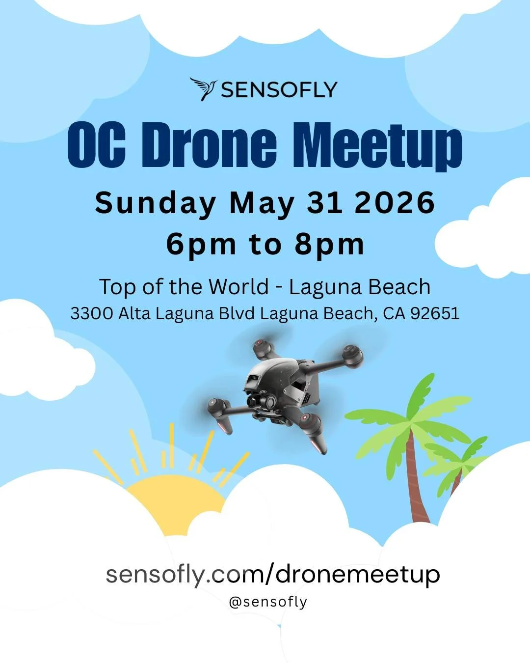 Let&rsquo;s catch the sunset at Top of the World Laguna Beach, one of the most iconic spots in OC!
ㅤ
📅 When: Sunday, May 31, 2026
🕕 Time: 6:00 PM &ndash; 8:00 PM (Golden hour! 🌅)
📍 Where: Top of the World &mdash; 3300 Alta Laguna Blvd, Laguna Bea