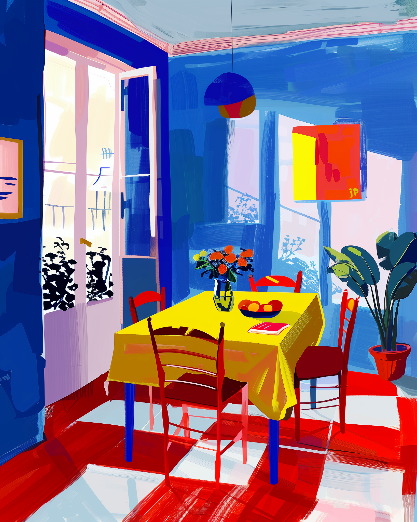 Radiant Room Vibes inkjet giclee on canvas