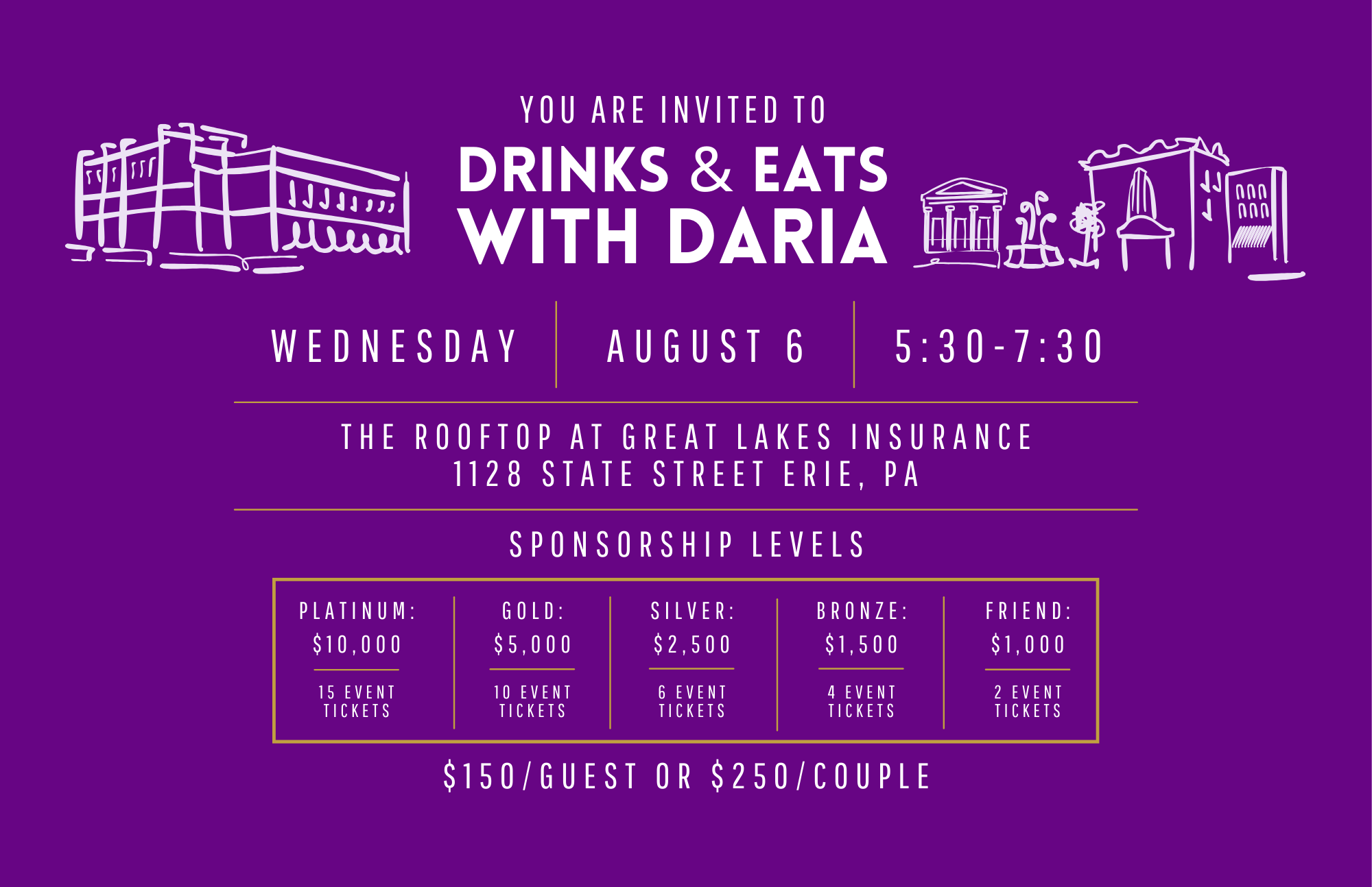 Drinks & Eats with Daria