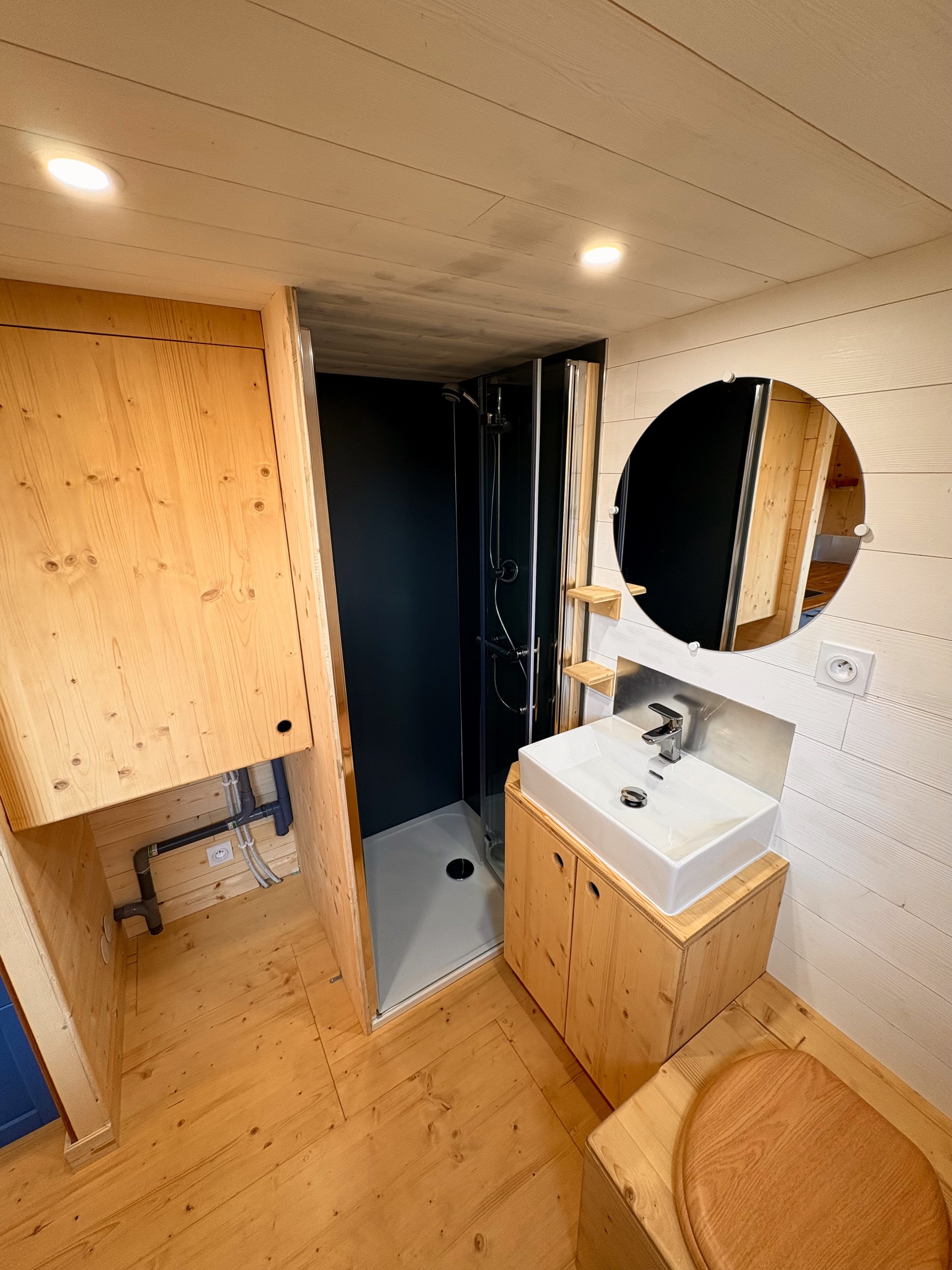 salle de bain de tiny house