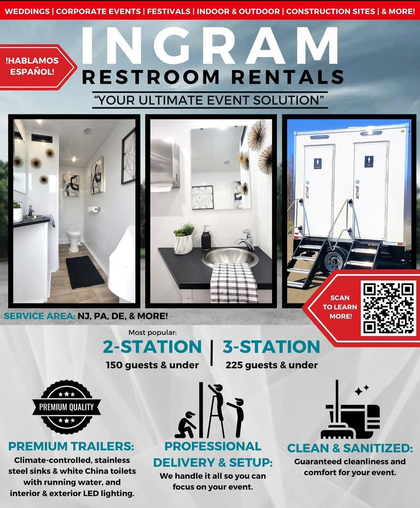 Transform your event experience with our luxury restroom trailers! Class, comfort, and convenience in every detail. 🌟🚽
#LuxuryRestrooms #EventEssentials #TrailerRental #ElevateYourEvent #ComfortInStyle #EventPlanning #RestroomLuxury #EventPlanner