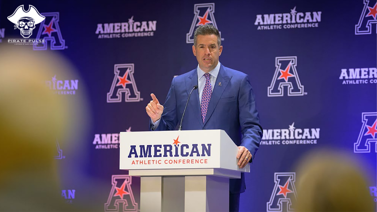Pernetti brings fire, transparency, and vision to American Conference Media Day