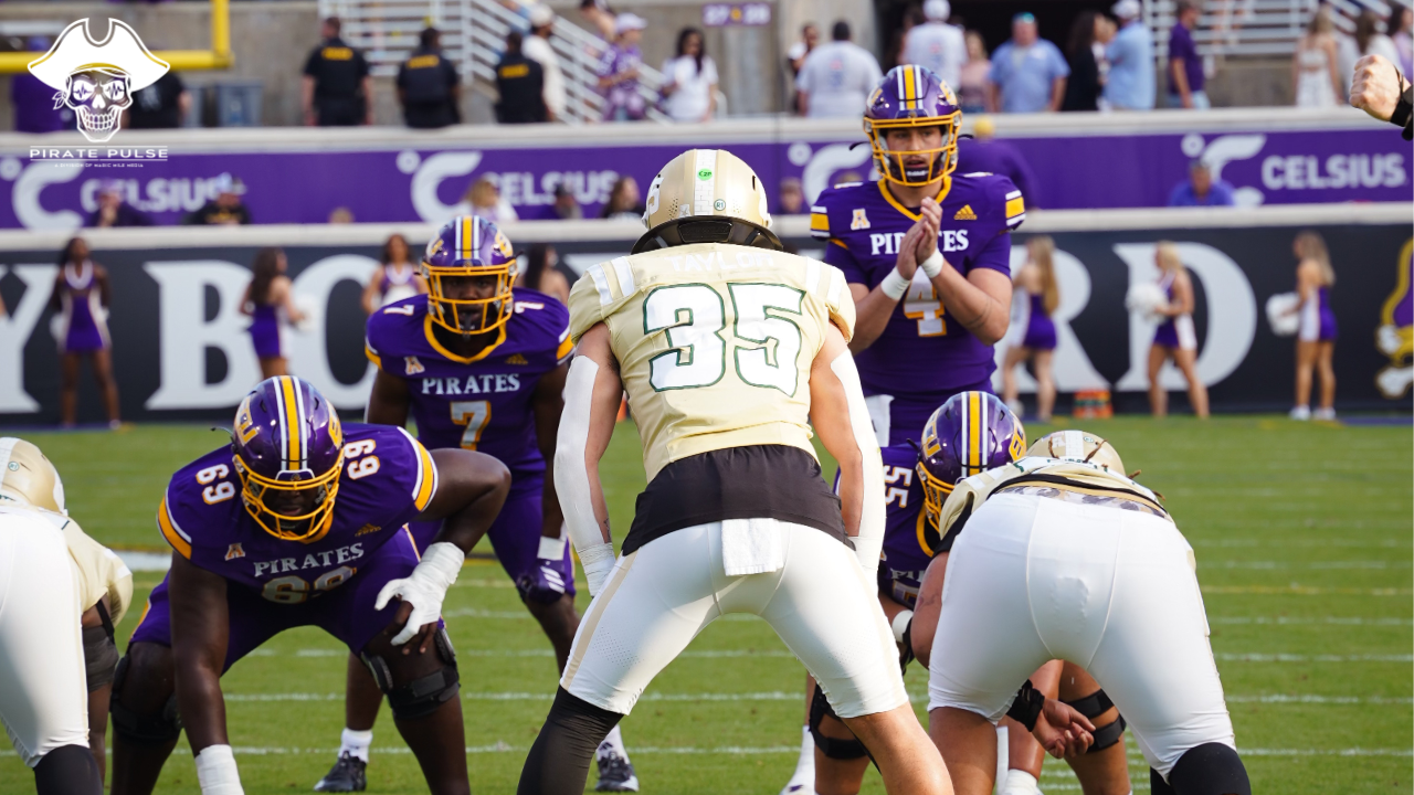 Pirates Cruise on Homecoming: ECU Dominates Charlotte 48-22