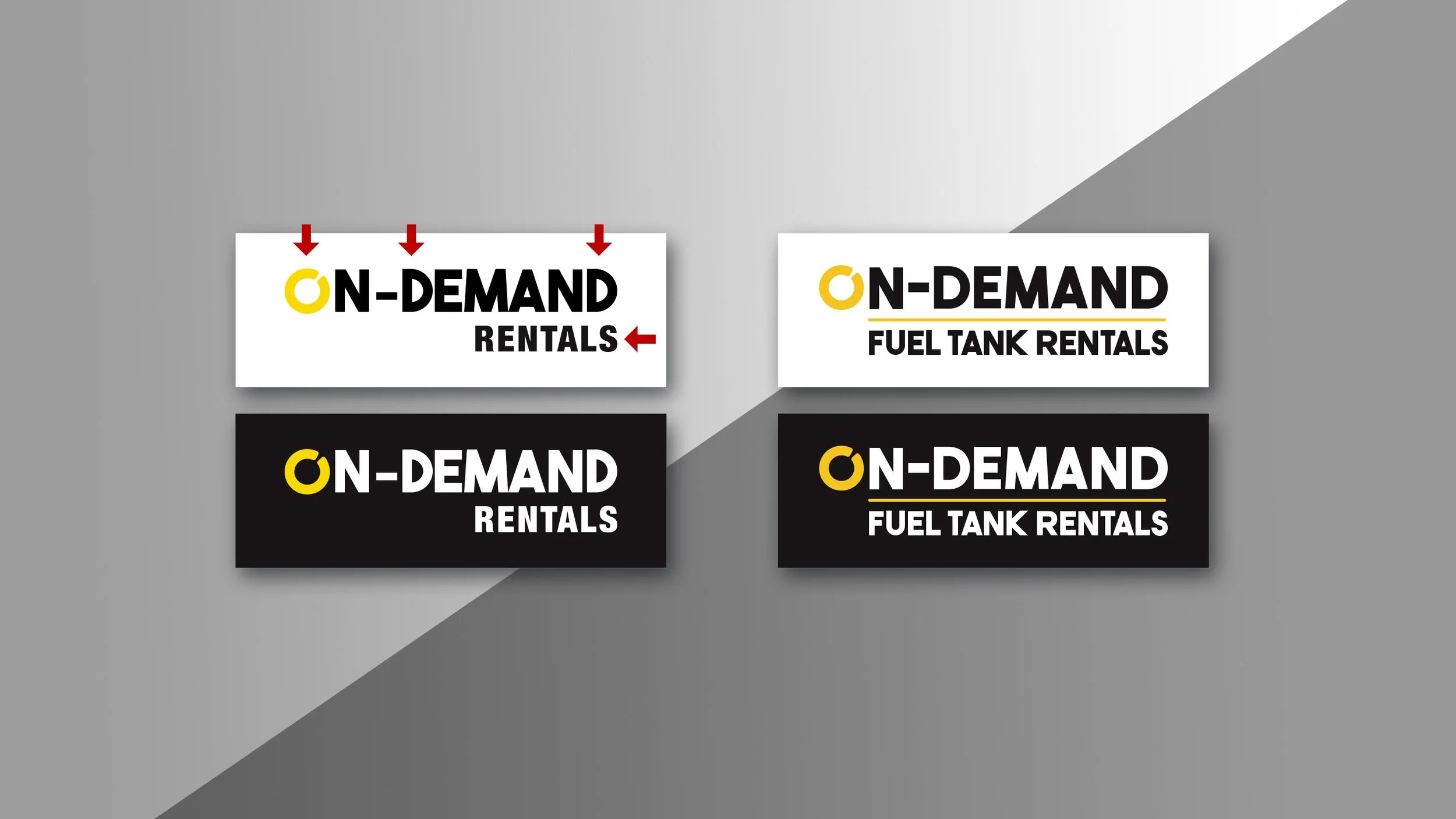 Before and After logos for On-Demand Rentals and Fuel Tank Rentals.