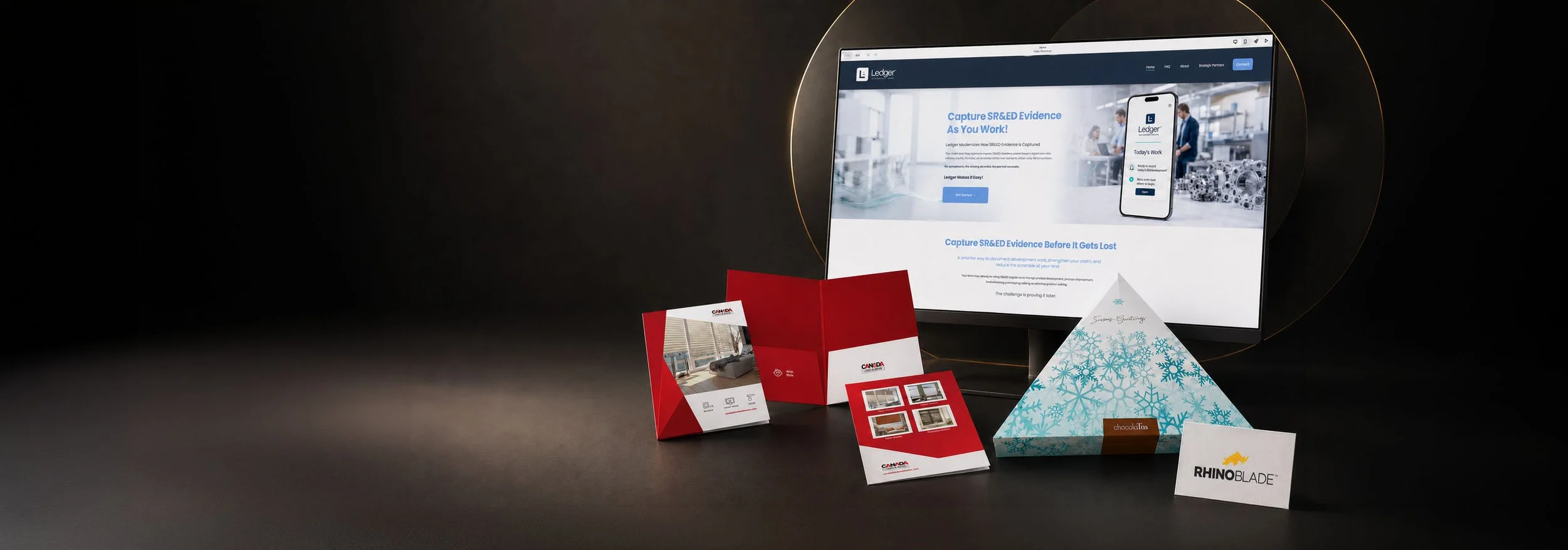 Circle Graphics branding, website, packaging and print design portfolio.