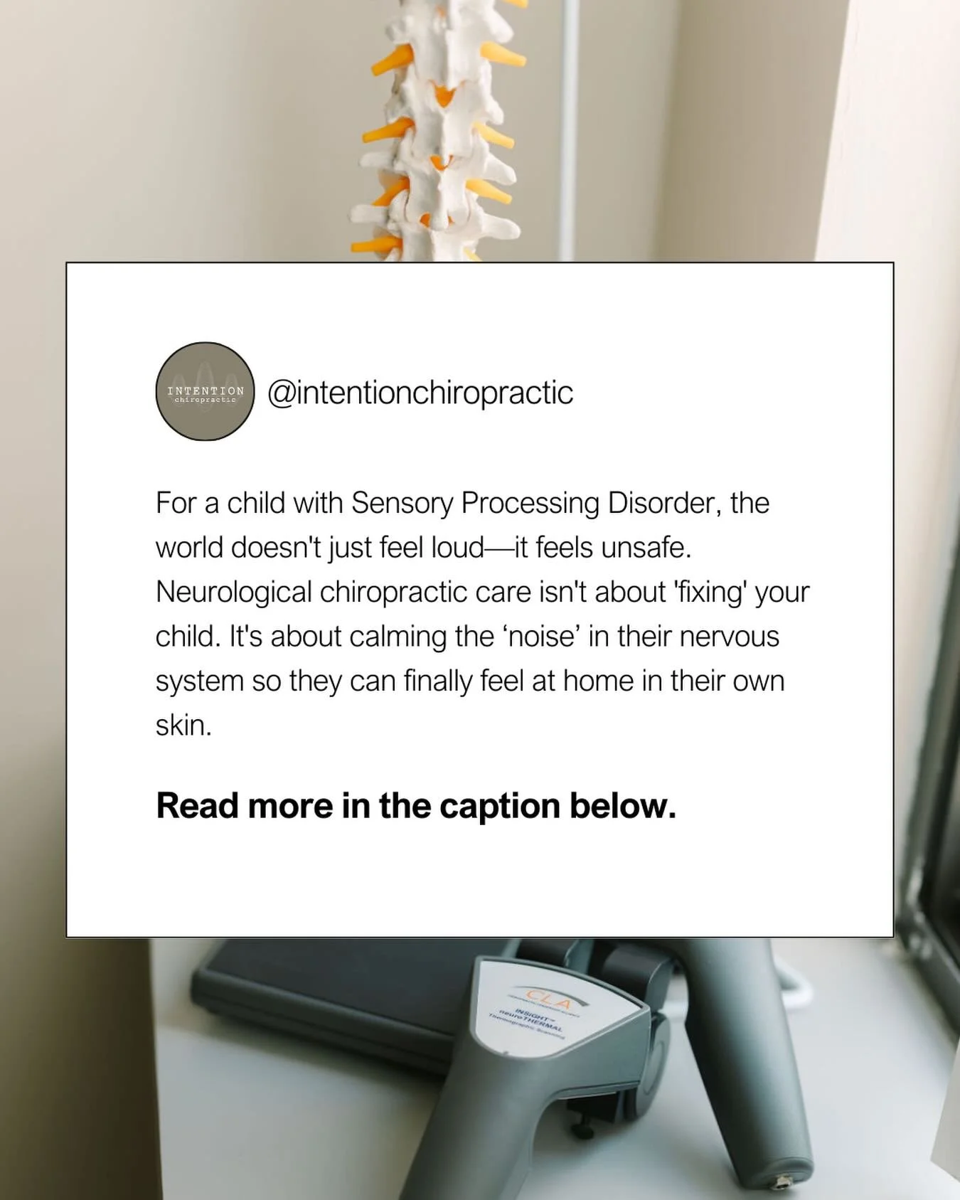 When a child is in a constant state of sensory overwhelm, their nervous system is stuck in Sympathetic Overdrive (Fight or Flight). To them, a tag on a shirt or a humming refrigerator feels like a physical threat. 😣

Neurologically-based chiropracti