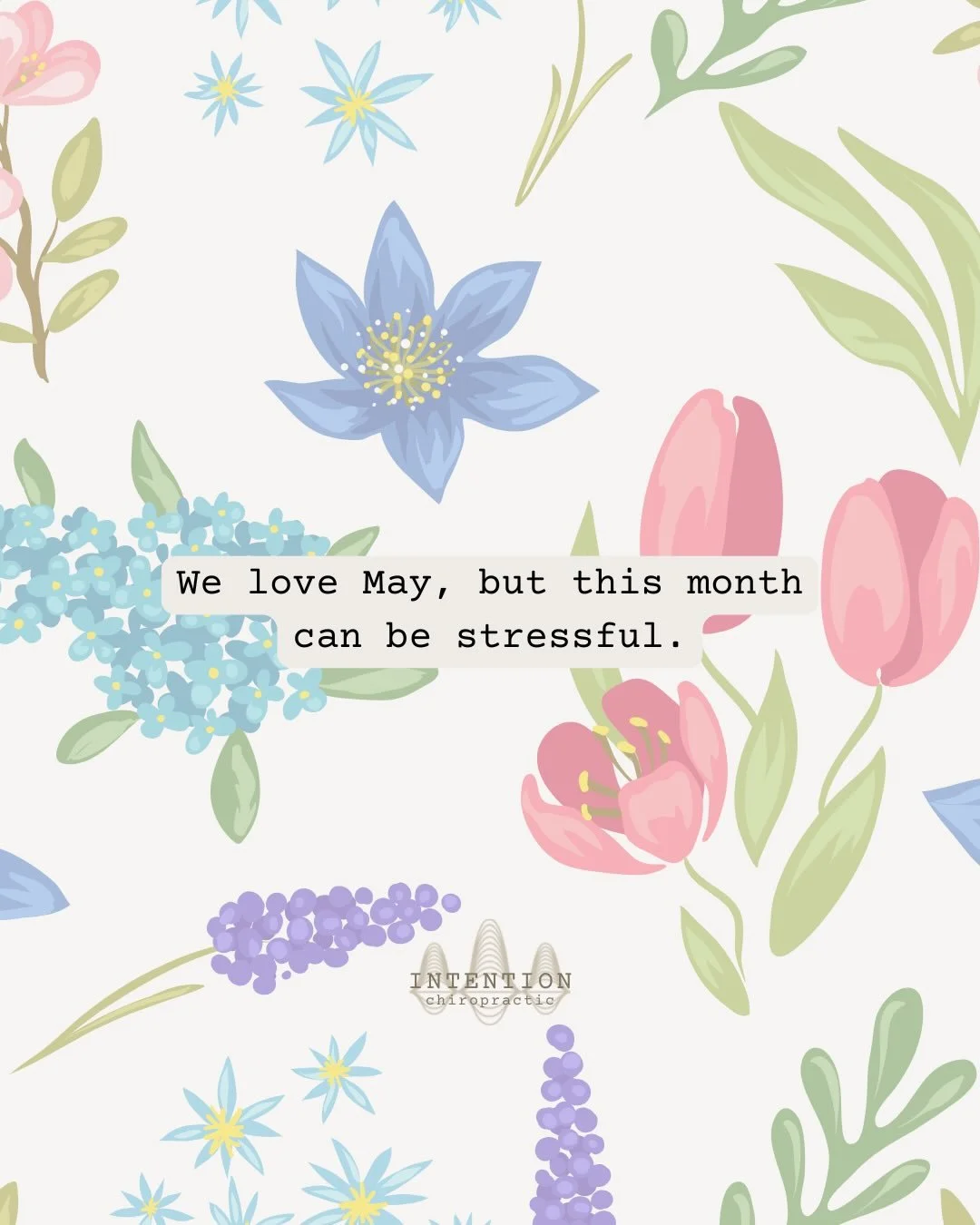 We love May!! 💛💐

A regulated nervous system is the difference between feeling the stress and processing the stress.

Before you head into the summer transition, give your body the reset it needs. Stop in and see us this week so your future June-se