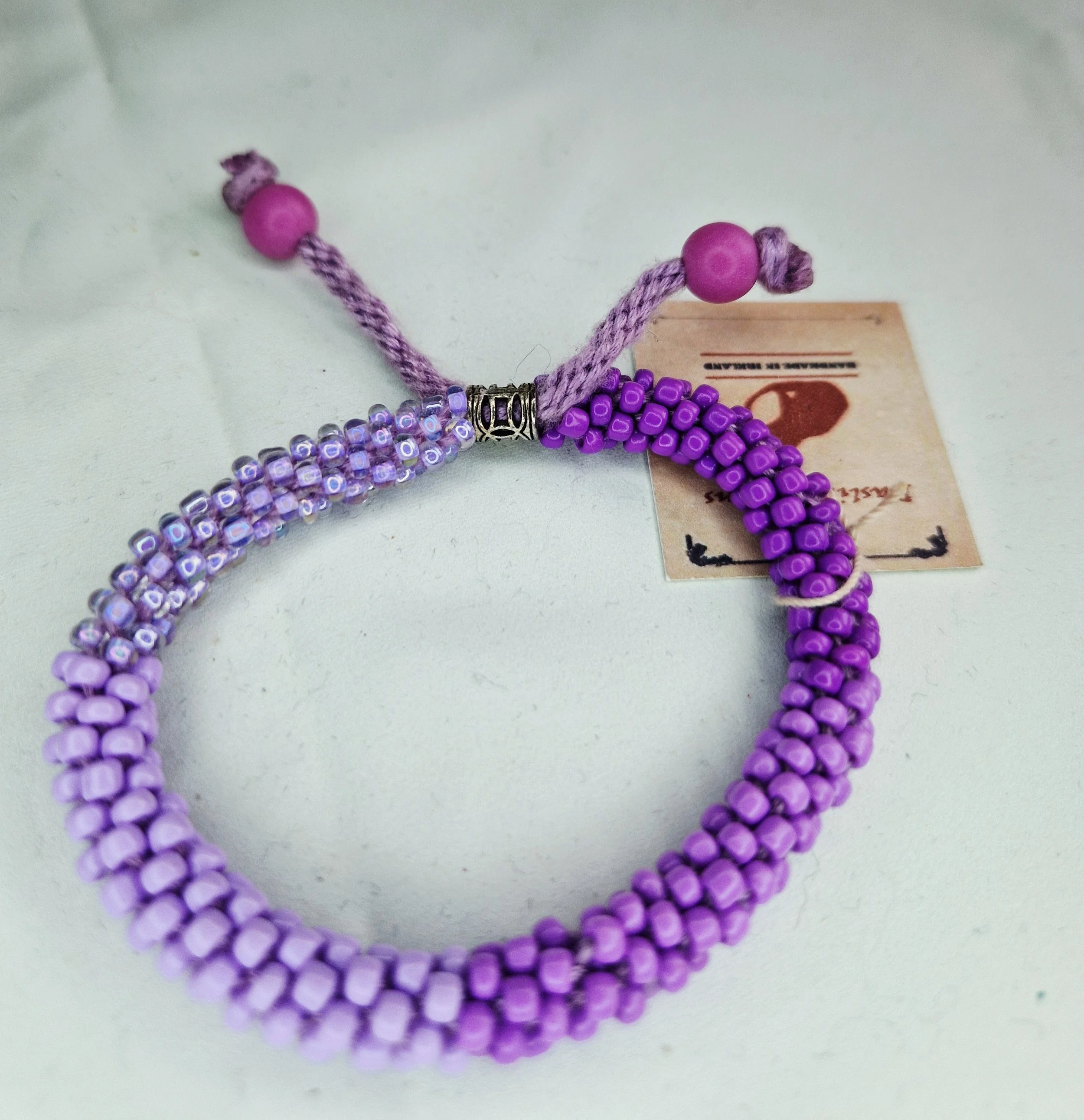 Elegant Purple Kumihimo Bracelet - 24cm