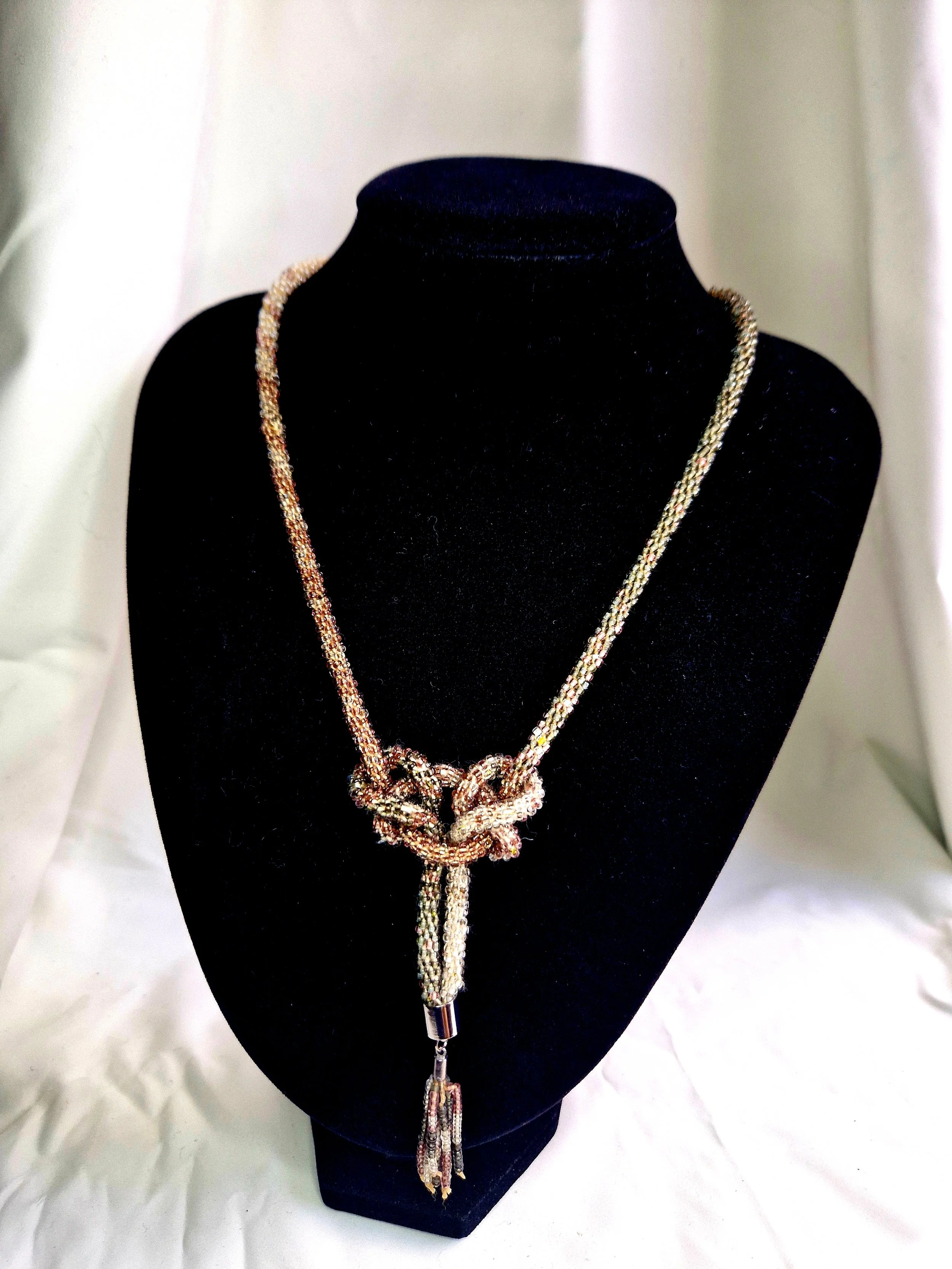 Elegant Kumihimo Braided Necklace - 50cm