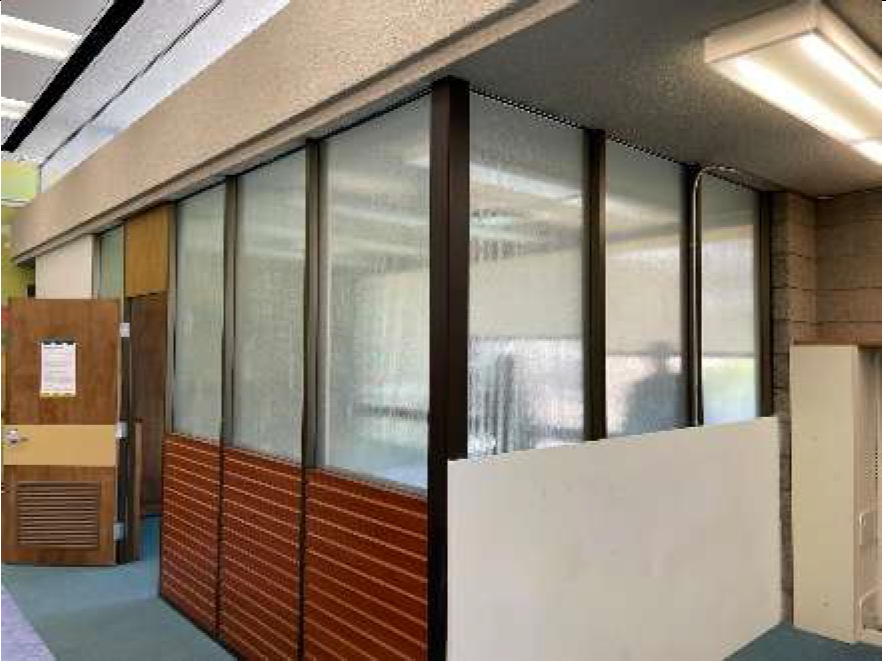Reeded glass panels 6 ft H - Quantity - 6