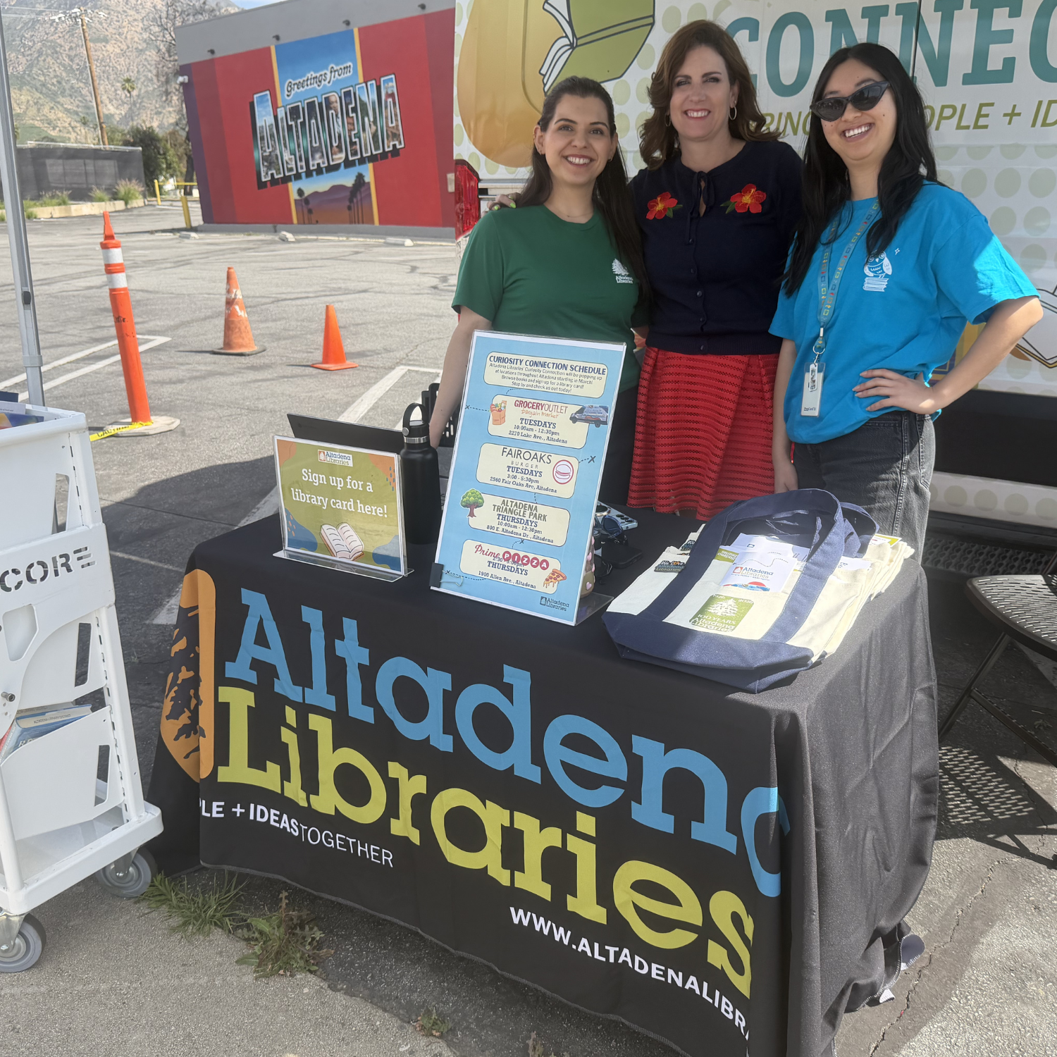 Curiosity Connection Stops in Altadena, Tuesdays &amp; Thursdays