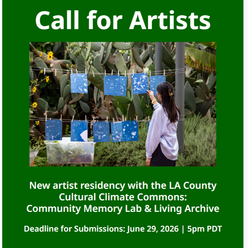 Artist-in-Residence Opportunity / Apply by June 29, 5pm