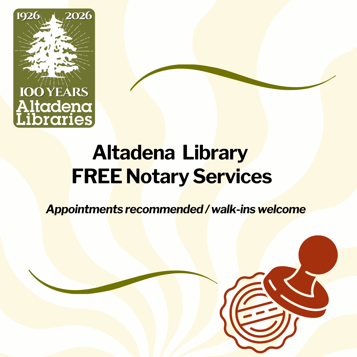 Altadena Library Offers Free Notary Services Weekly