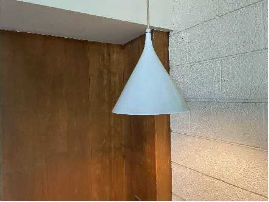 Enameled metal pendant light - Quantity - 1