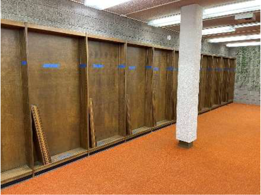 Built-in wood bookcases with paneled back 6 ft W -  Quantity - 6