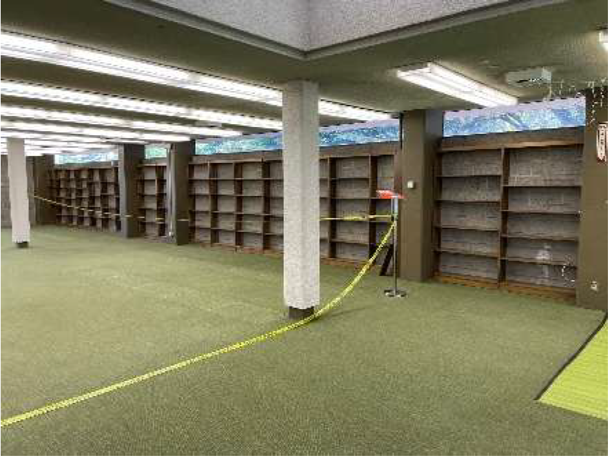 Built-in wood bookcases with open back 5 ft H - Quantity - 10