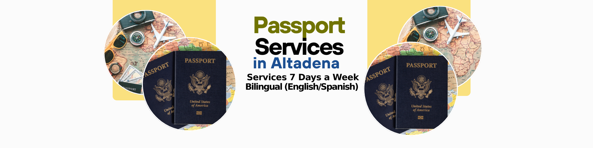 Passport Services 7days a week/Bilingual