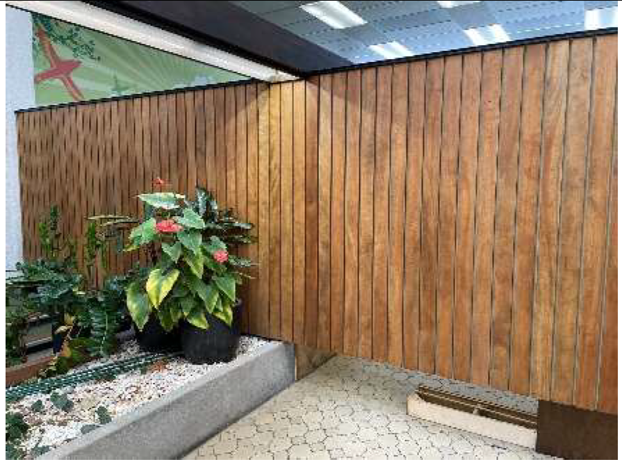 Wood plank screen - Quantity - 1
