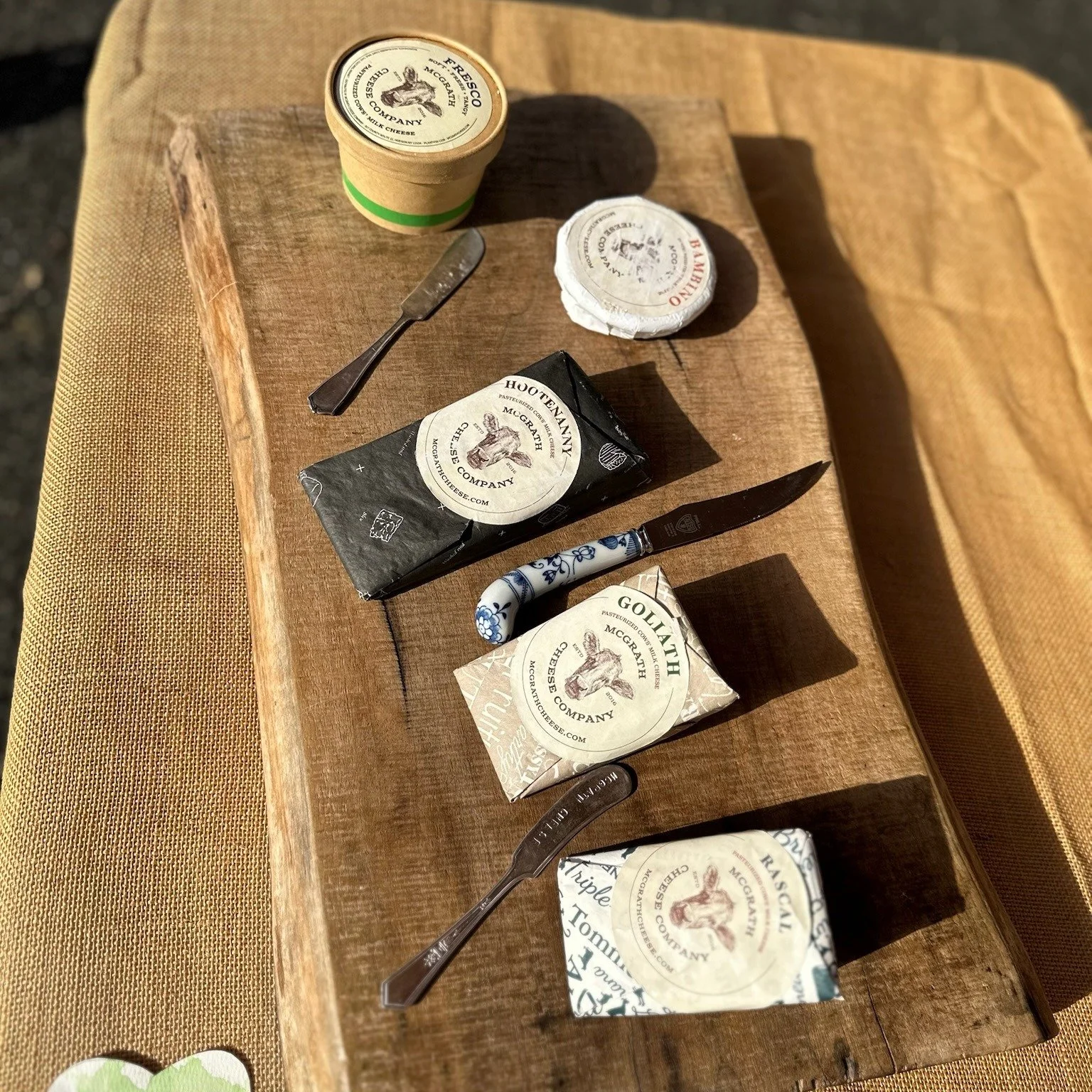 McGrath Cheese Co is back with many of their tasty cheeses! No matter if you like hard or soft cheeses, or even the curds, they'll set your charcuterie plate up nicely! @mcgrathcheese McGrath Cheese Company 
.
.
.
 #csfarmmarket #coldspringfarmersmar