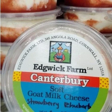 Edgwick Farm is bringing to Market some delicious seasonal pairings featuring their fresh soft goat cheese, including savory Green Garlic Pesto and sweet Strawberry Rhubarb.

It&rsquo;s one of the best parts of this time of year at the Market. New fl