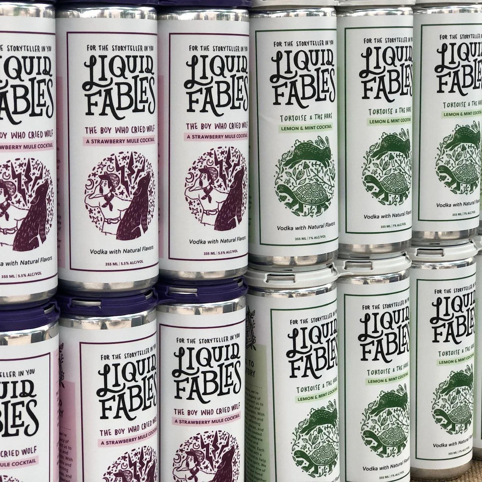 Liquid Fables is here this weekend with cans upon cans of their canned cocktails! Perfect for bringing to a BBQ or just sipping on a Sunday, they have some seasonal flavors and are very easy to drink! Come try them at the market! @liquidfables 
.
.
.