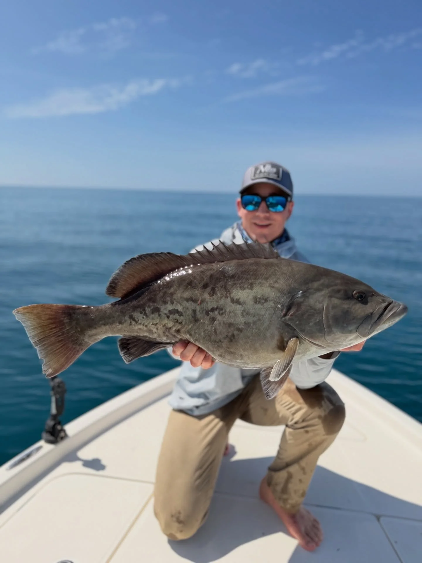 Flat calm seas called for some fun throwing swimbaits.. we caught a bunch of gags and a few keeper reds which was nice, and brought some shrimp so we could bring a few sheeps and mangs back. Might be sticking around inshore this week the winds aren&r