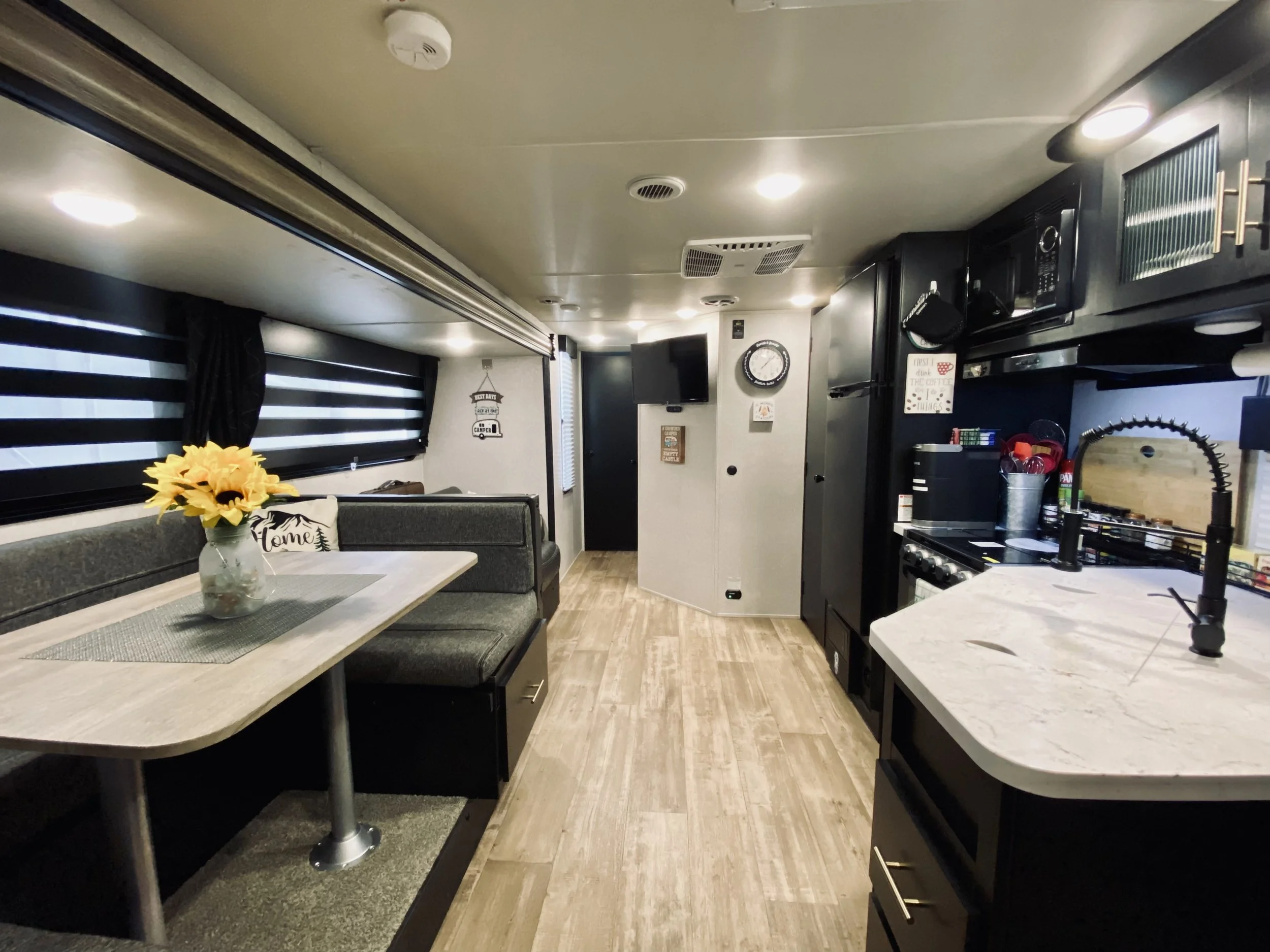 JoJeVentures-RV Rental-Interior-Kitchen Area-Chattanooga