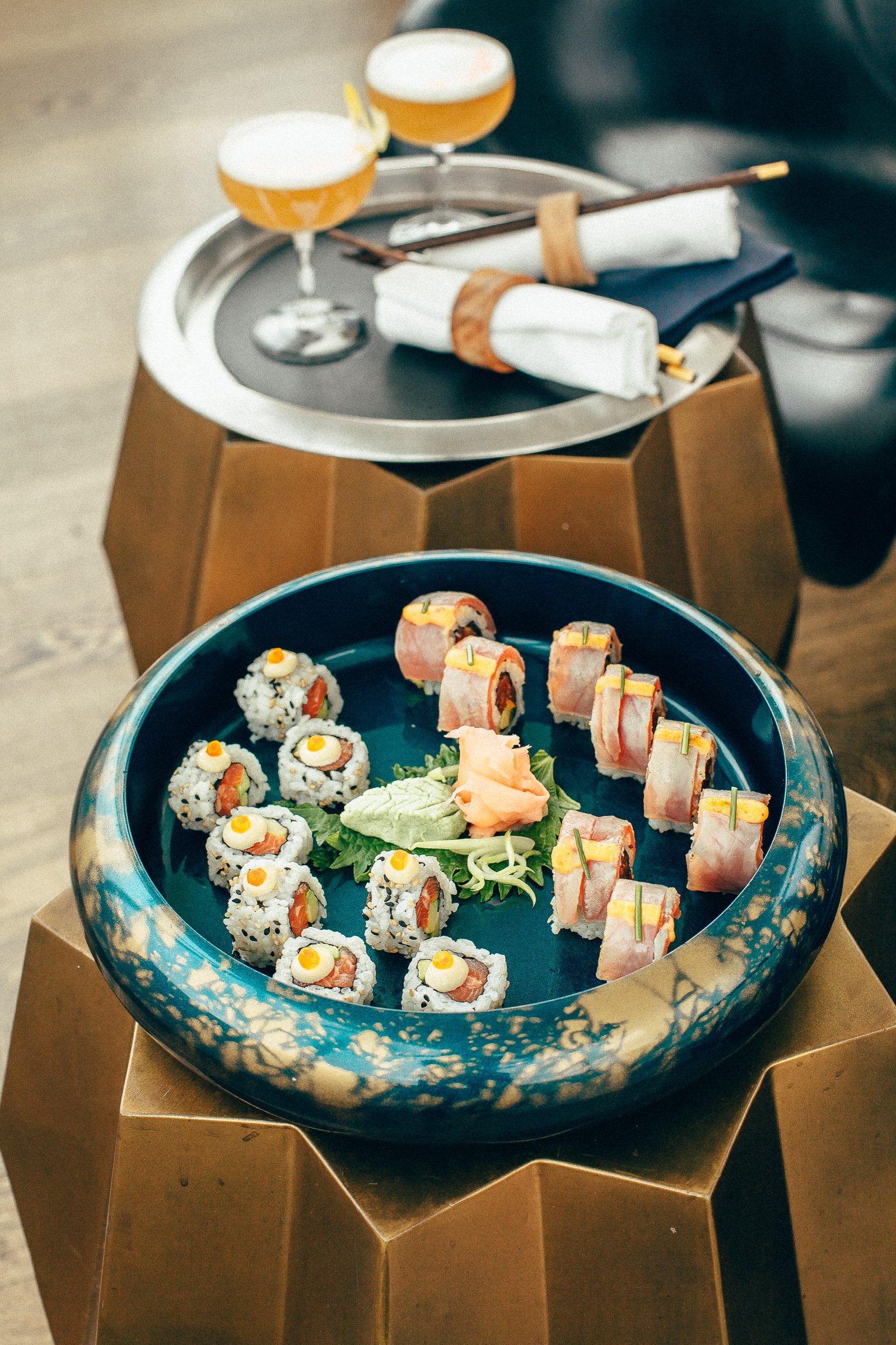 Lifestyle hotel food photography sushi