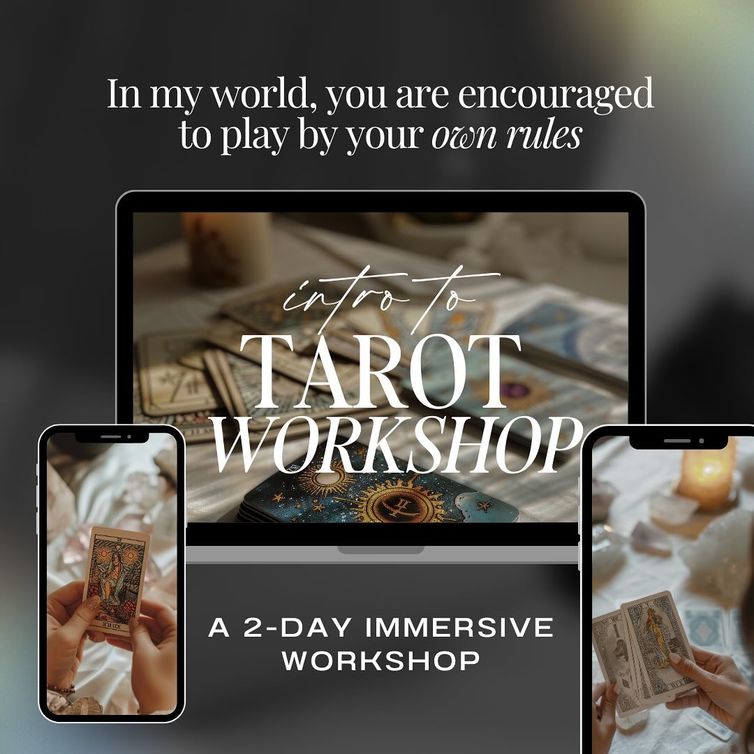 🎴🔮 TAROT WORKSHOP IS HERE! 🔮🎴

Ever wanted to unlock the secrets of the Tarot? Let&rsquo;s cut the fluff and get straight to it&mdash;no gatekeeping, just the real deal. 💥 This is your chance to learn how to read the cards with confidence and po