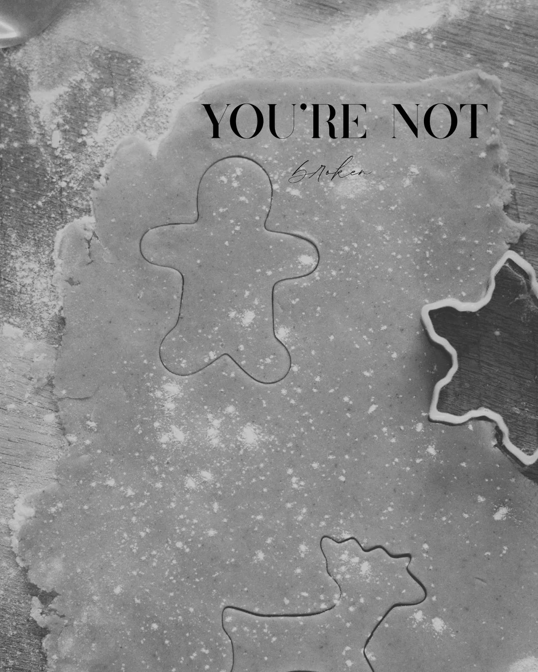 You&rsquo;re not broken.

Some nights look like this.
Hands busy.
Mind elsewhere.
Feelings half-formed.

Christmas Eve isn&rsquo;t spiritually elevated for everyone.
For some people it holds grief.
For some it holds distance.
For some it&rsquo;s just