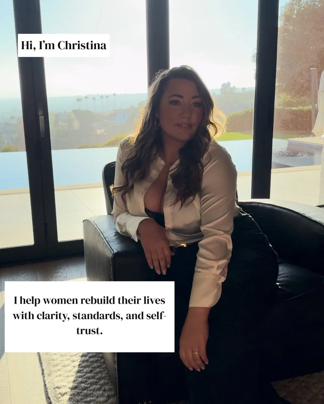 Hi, I&rsquo;m Christina.

This page exists for women who are done overfunctioning, overgiving, and rebuilding their lives on survival mode.

I believe your life should feel safe in your body, steady in your nervous system, and aligned with who you ac
