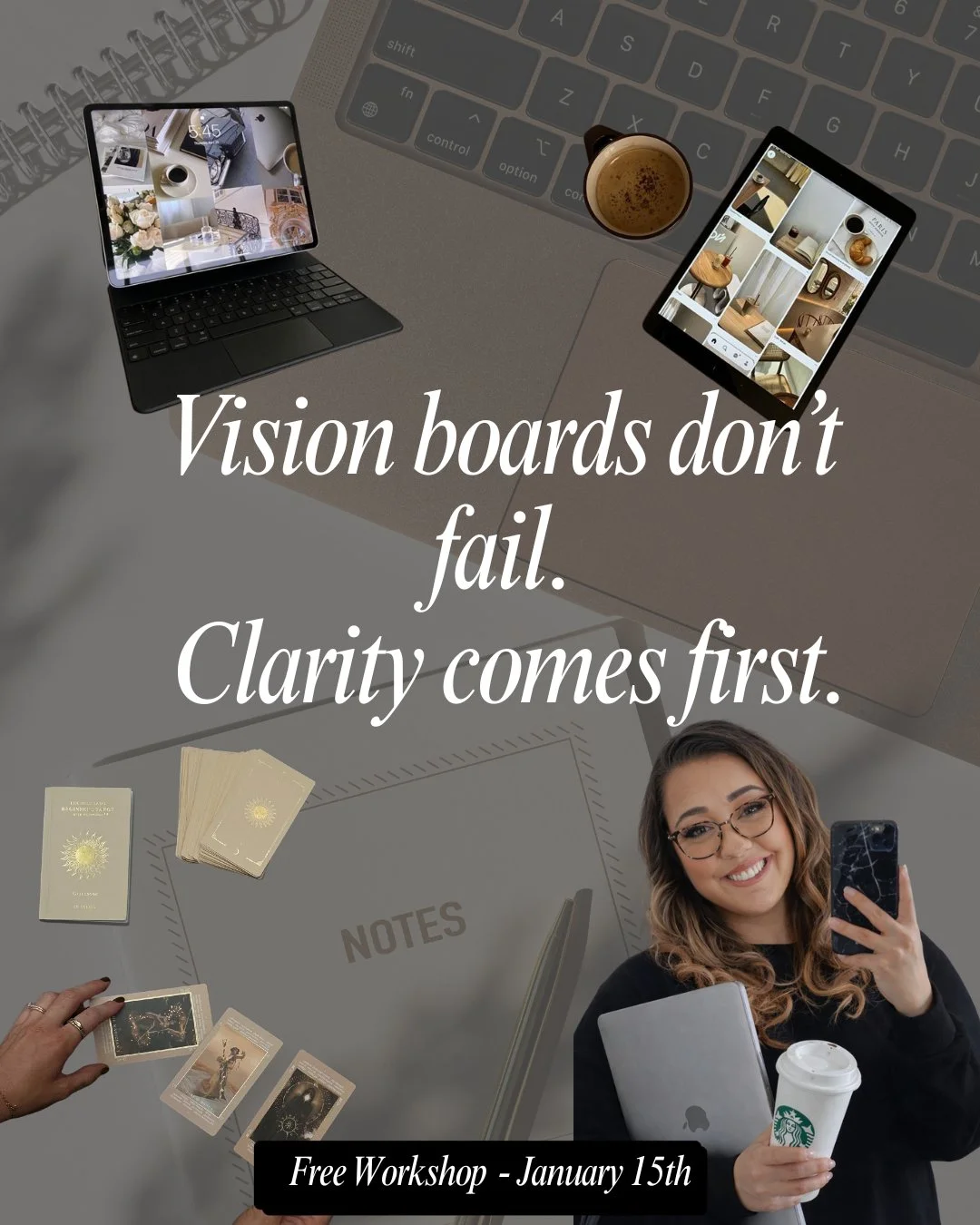 Hot take: vision boards don&rsquo;t fail because you didn&rsquo;t believe hard enough.

They fail because no one teaches clarity first.

Pretty visuals without direction don&rsquo;t change anything &mdash; they just sit there reminding you of what yo