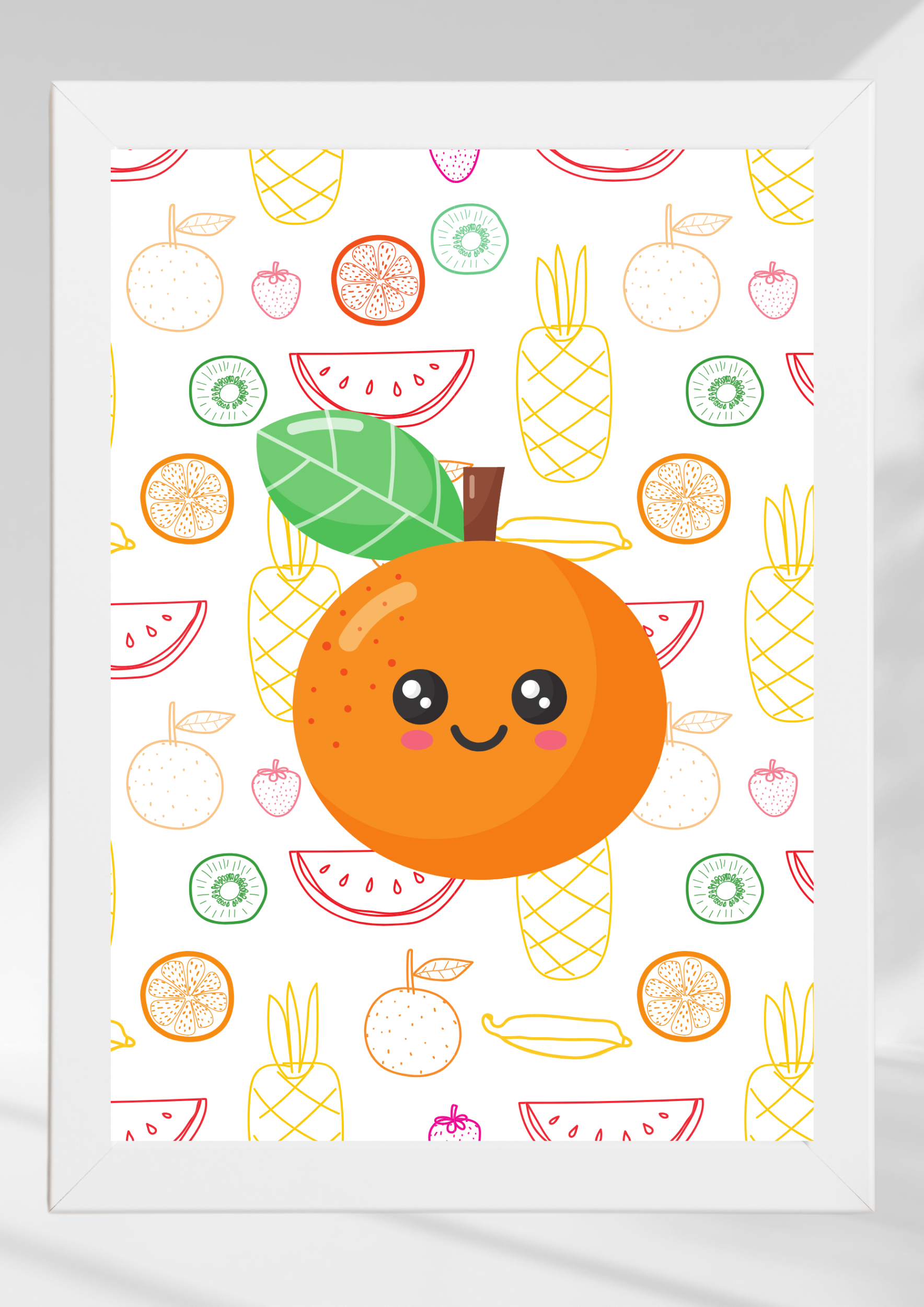 Cute fruit - orange