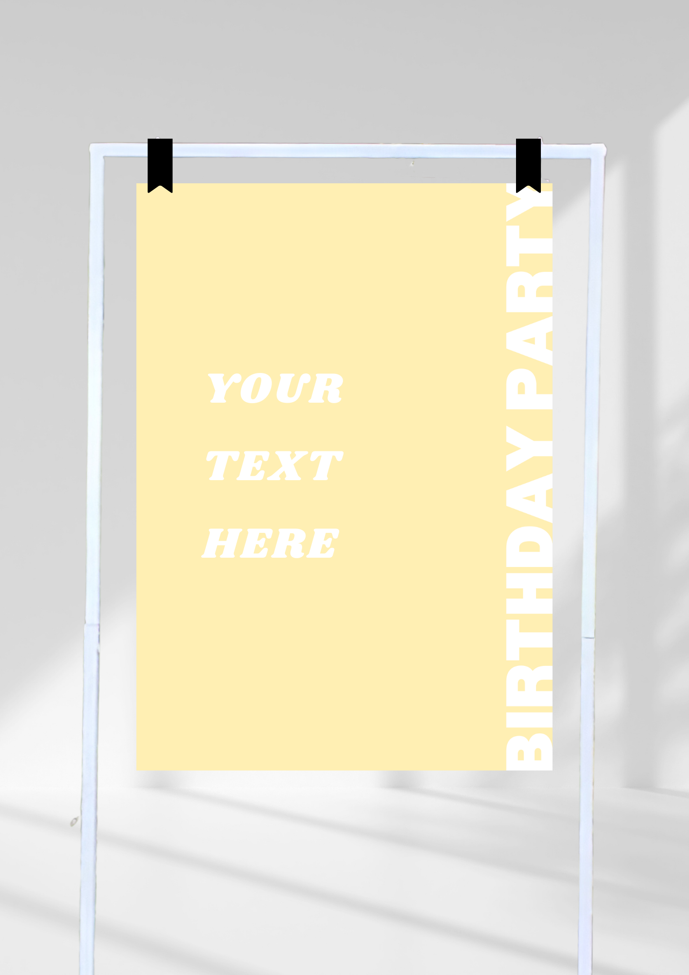 birthday party - yellow