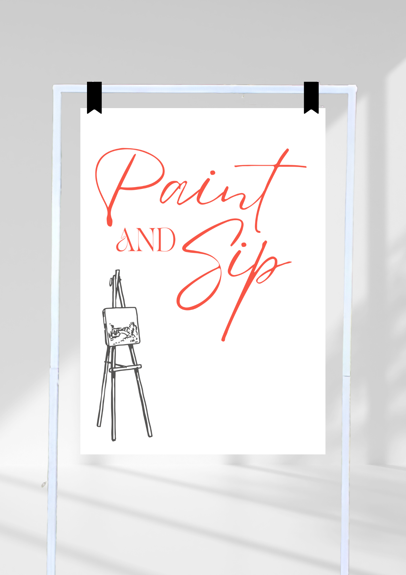 paint and sip - red