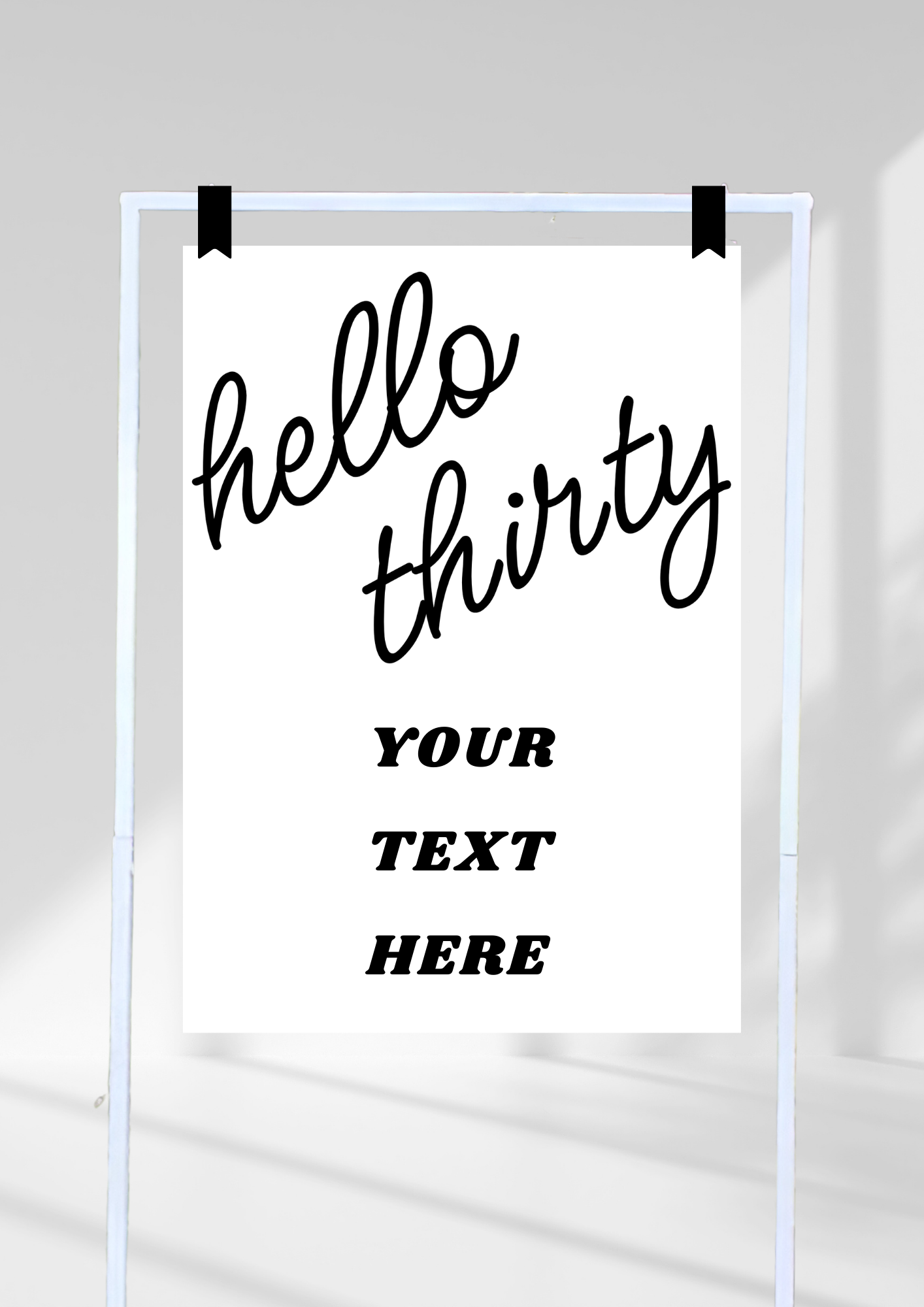 hello thirty - black