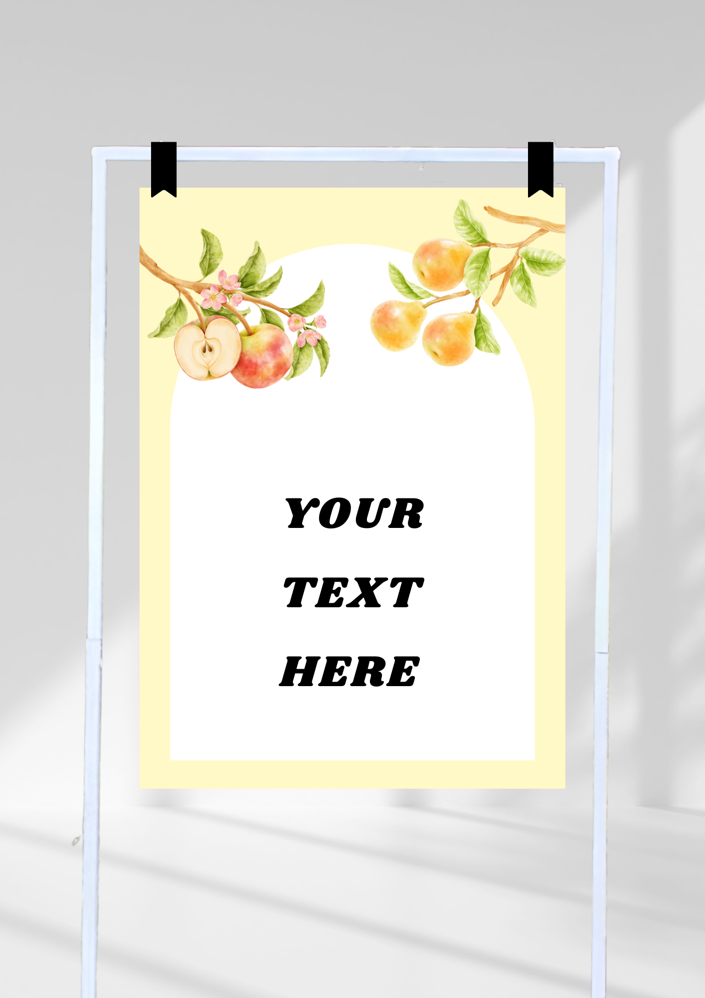 pears & apples - yellow