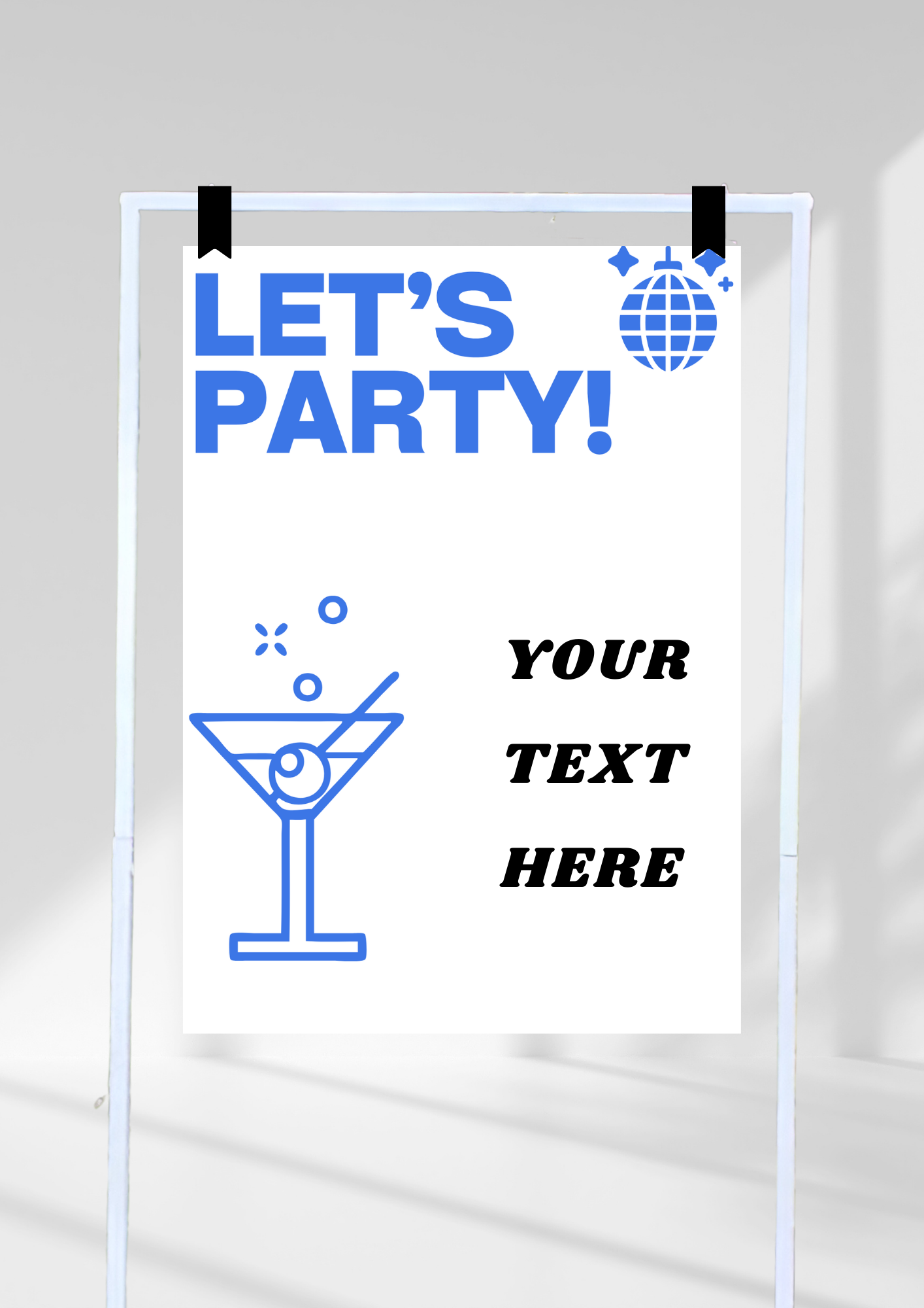 lets party - blue