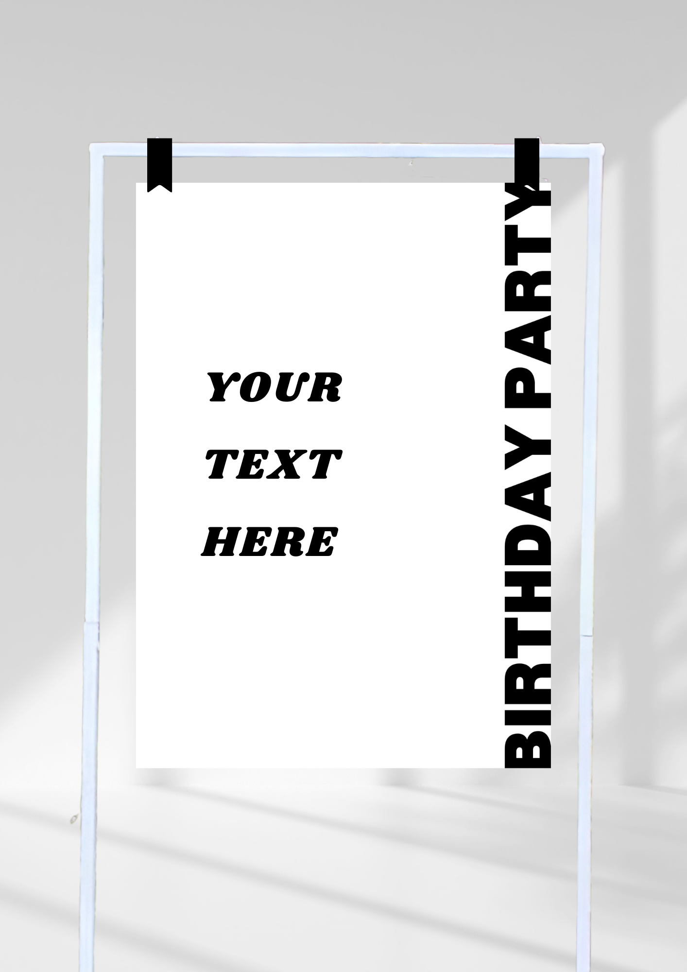 birthday party - white