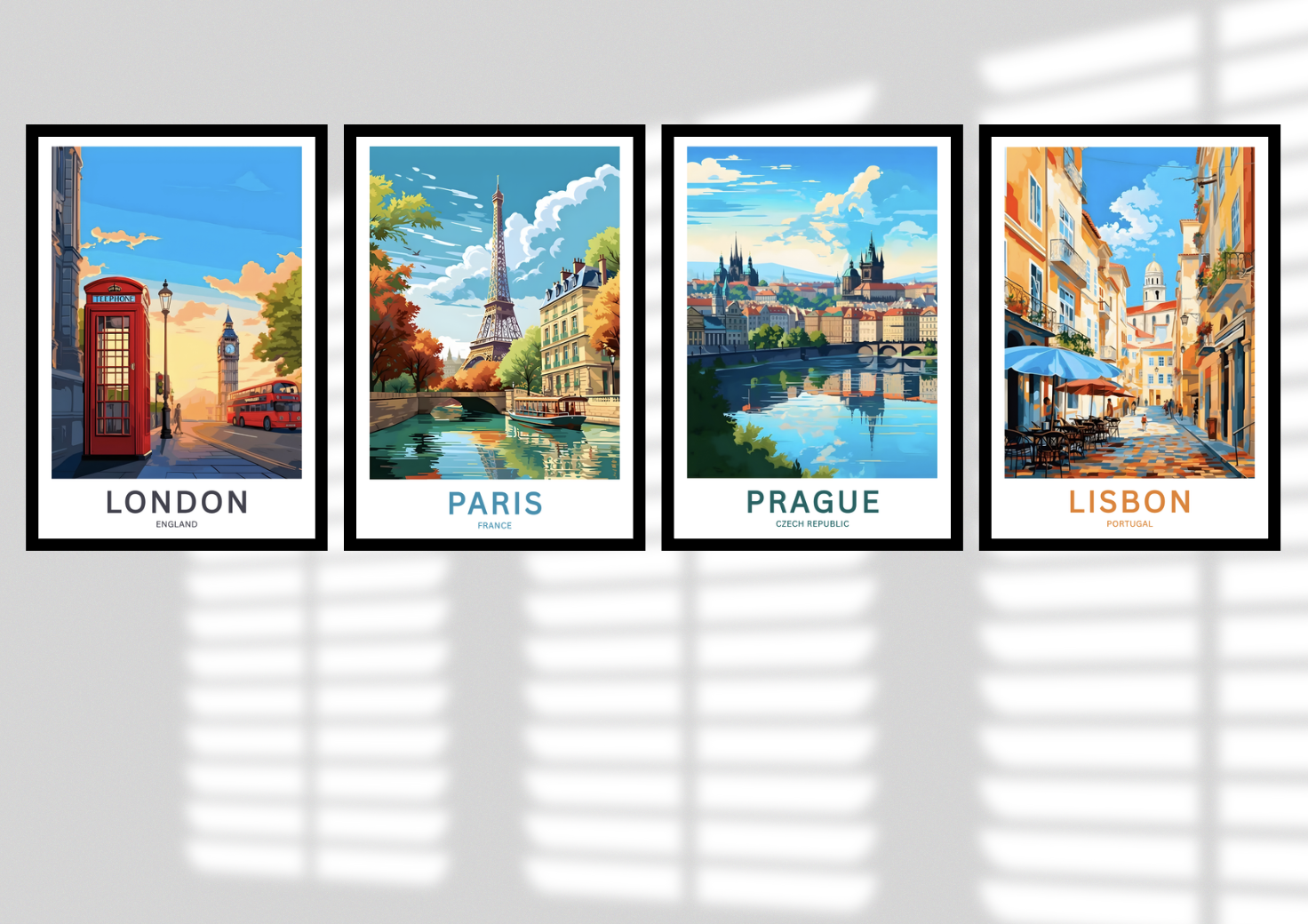 set of 4 posters - Julie