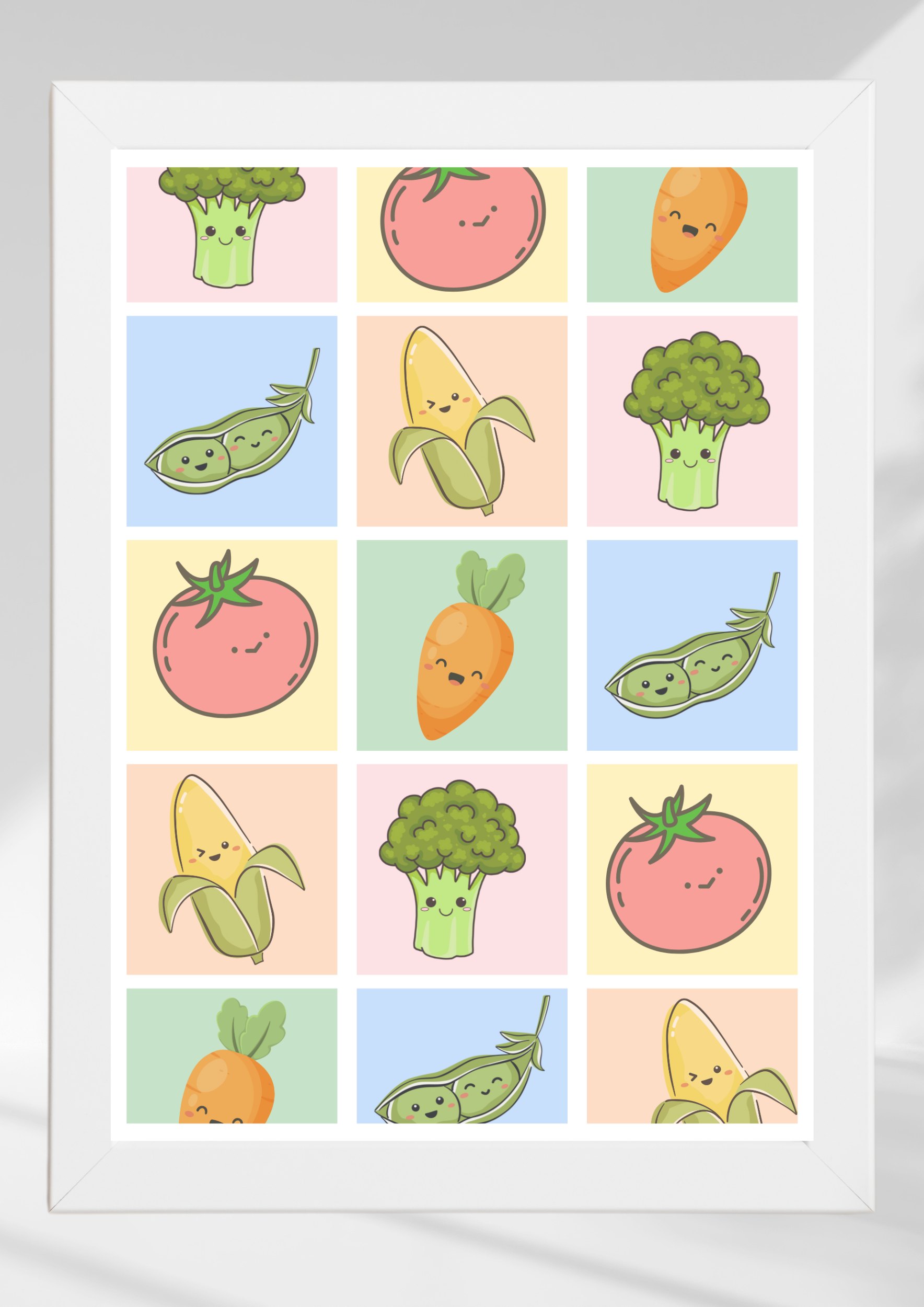 Cute veg pastels
