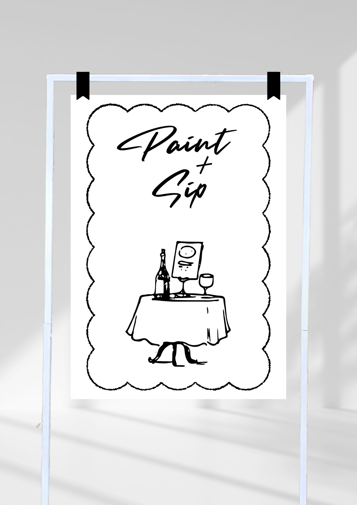 paint + sip - black