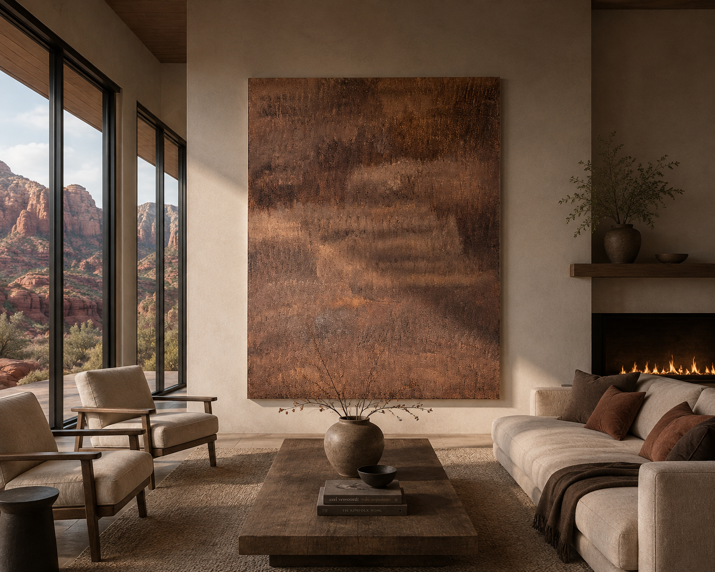 Ravenna, Umber. 60inx72in.