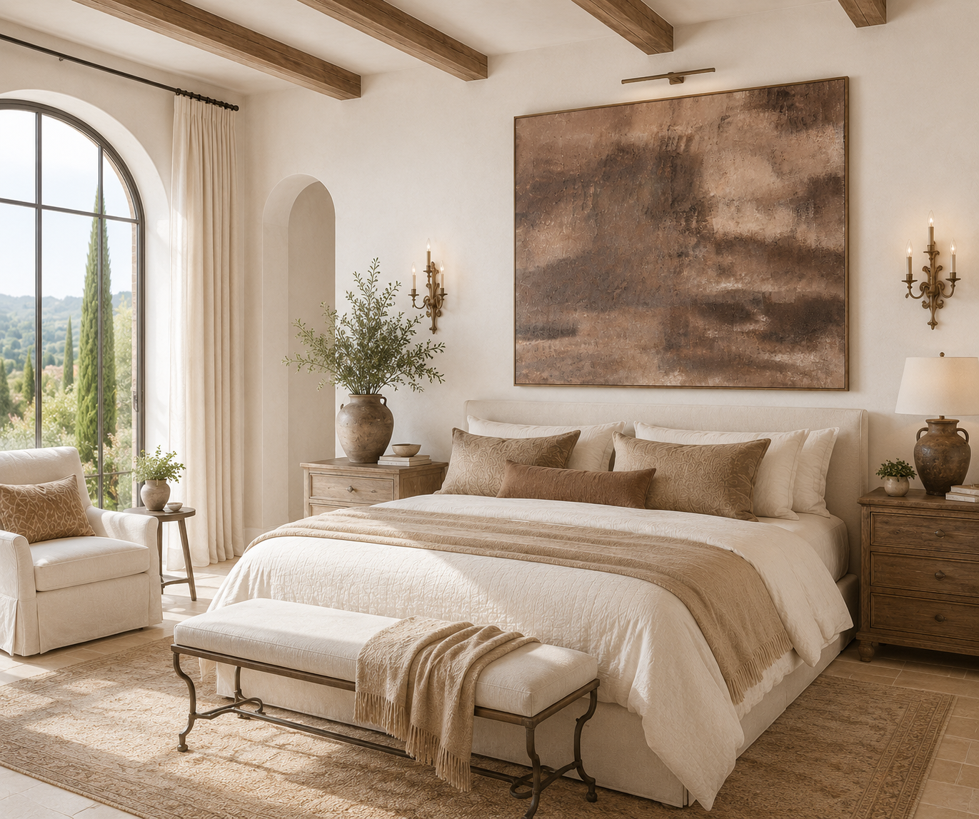 Ravenna, Umber. 60inx60in.