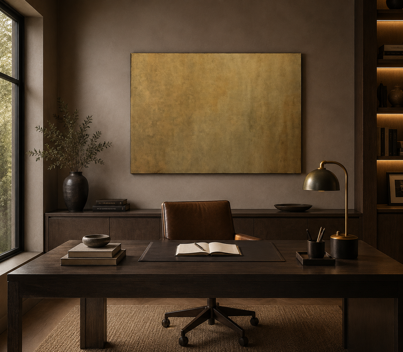 Ravenna- Dark Gold. 52inx36in