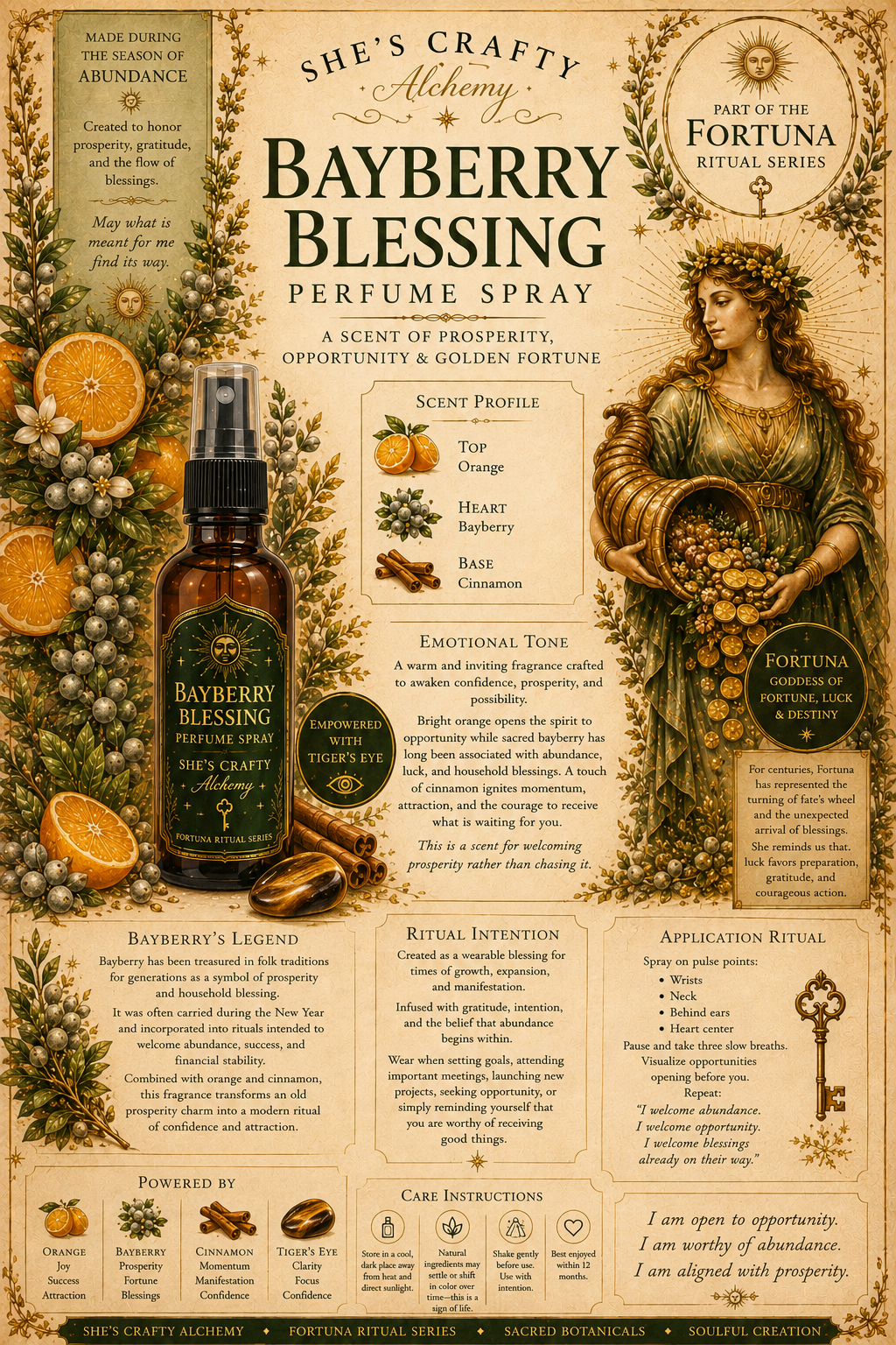 Bayberry Blessing Prosperity Perfume