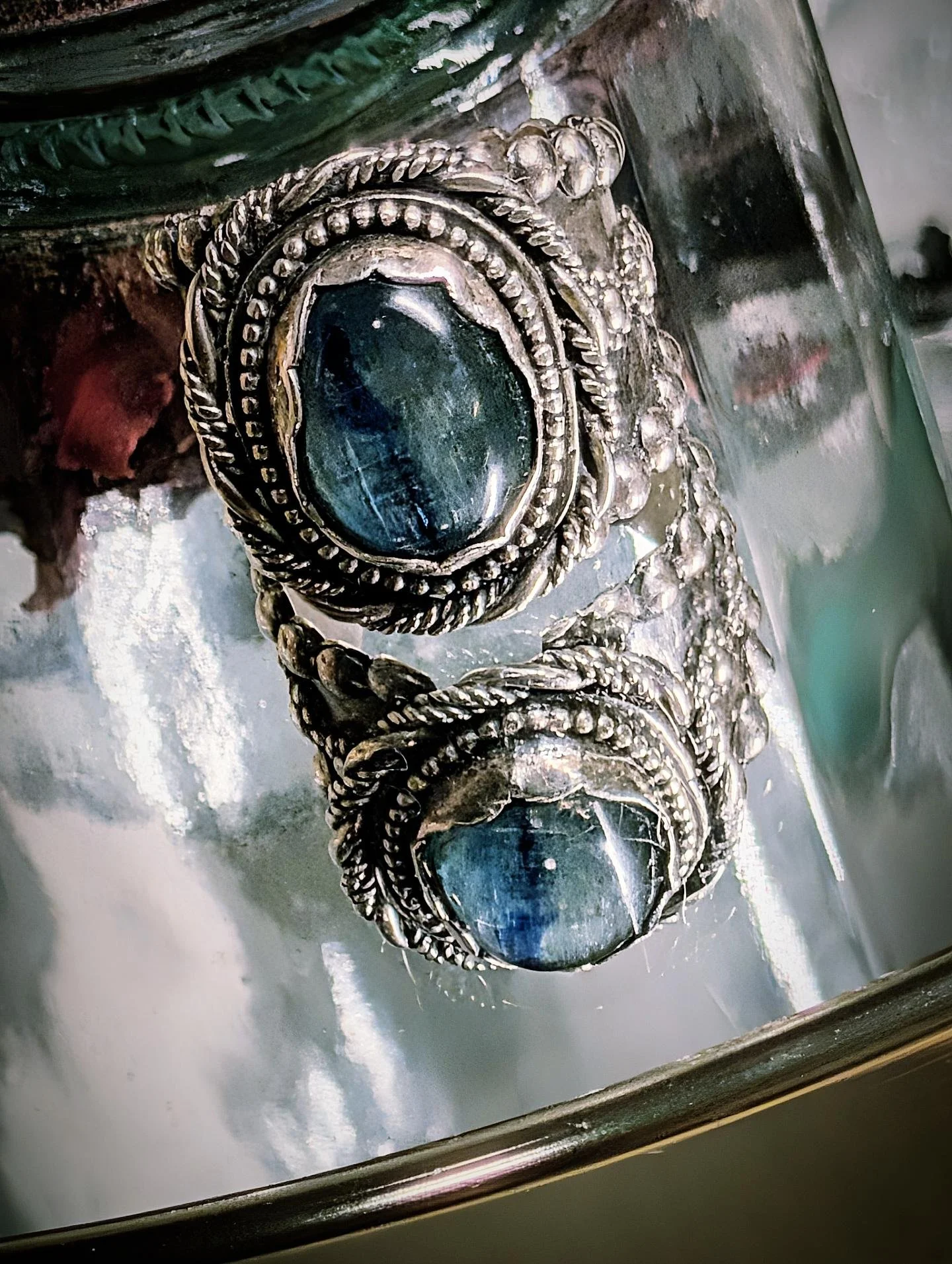 Cat's Eye Kyanite Sterling Silver Ring - Size 10